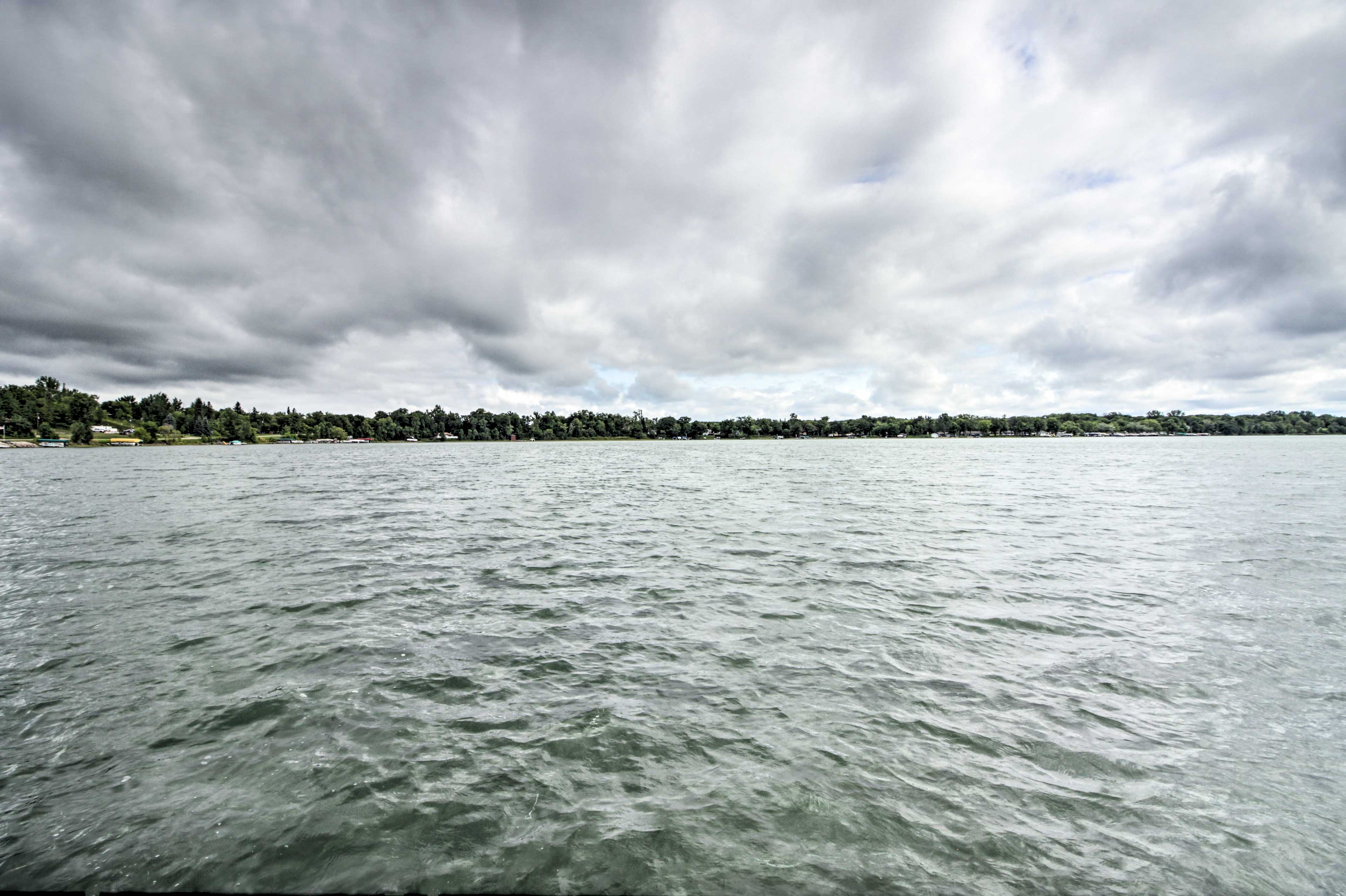 On those sunny days, feel free to jump into the water from the dock.