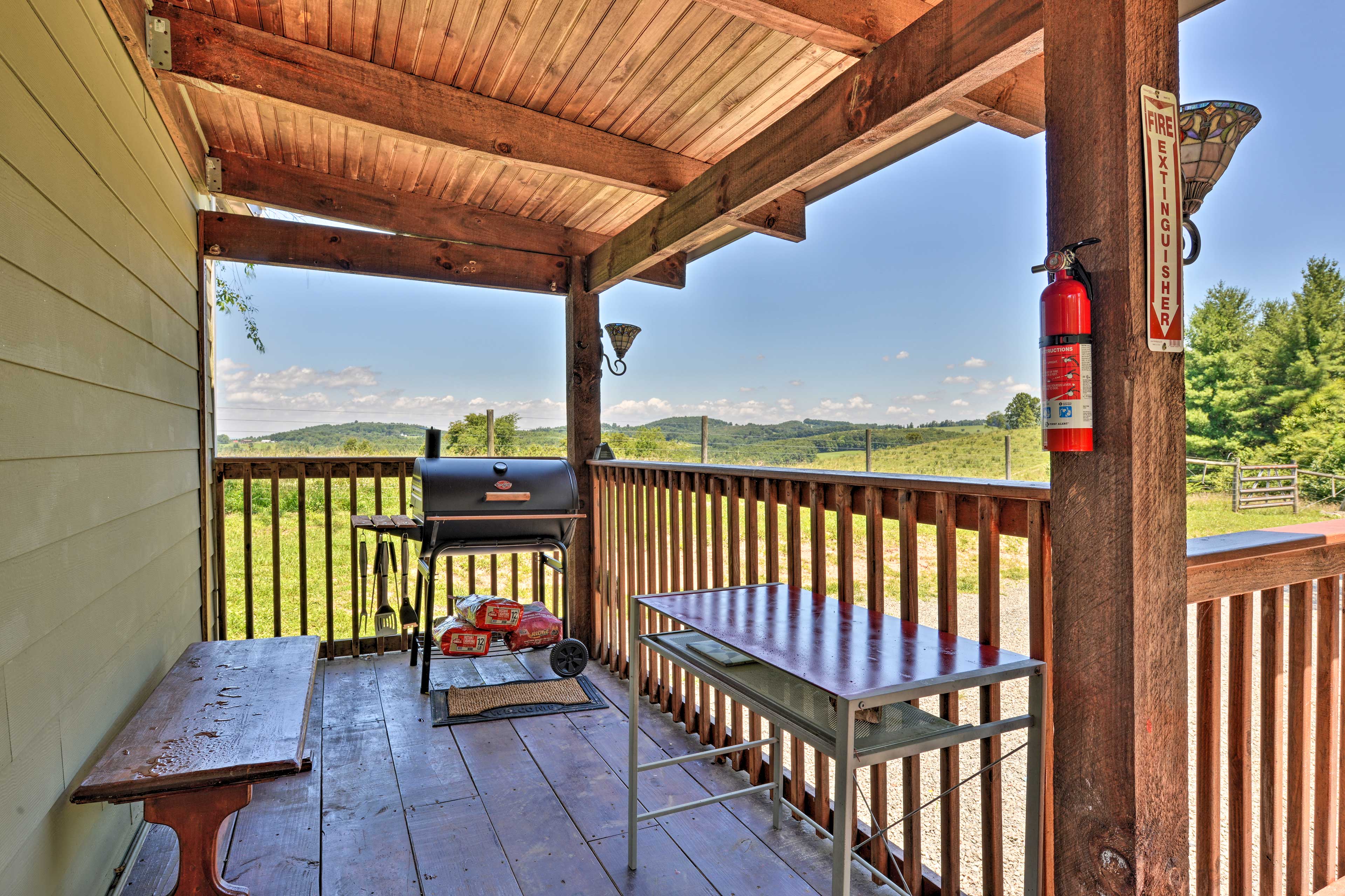 Private Deck | Charcoal Grill