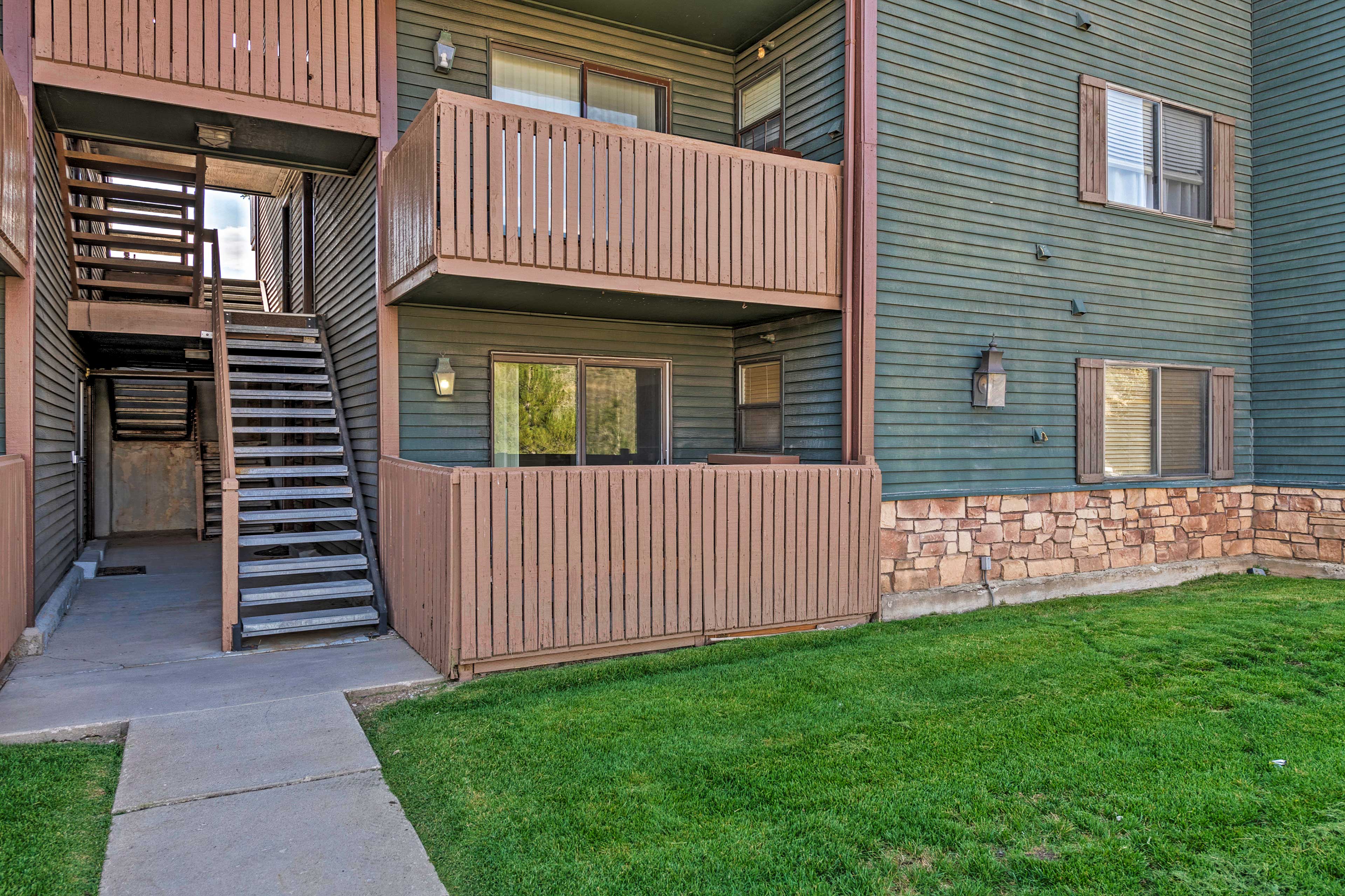 Condo Exterior | Stairs to Access