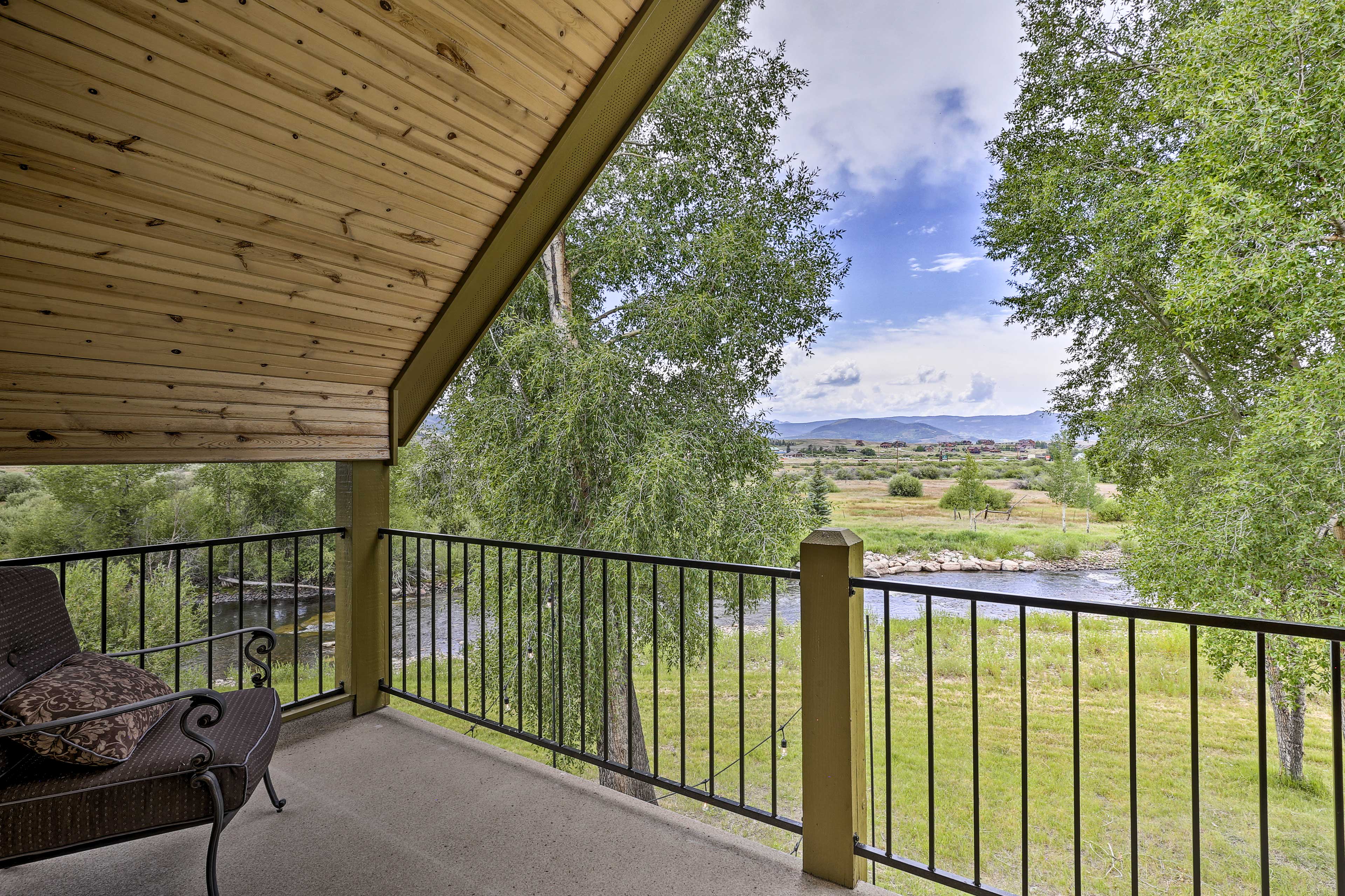 The private balcony is the perfect spot to sip your morning coffee.