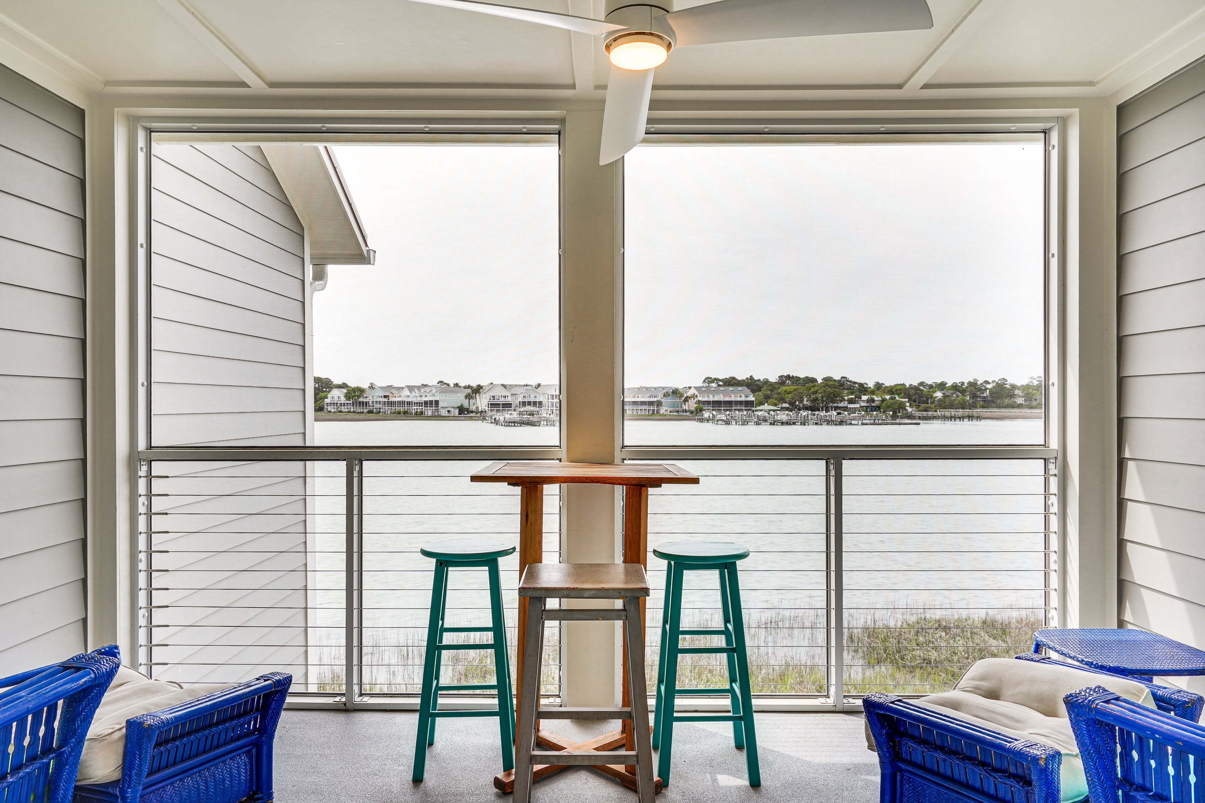 Sun Porch | Riverfront Views | 1st Floor