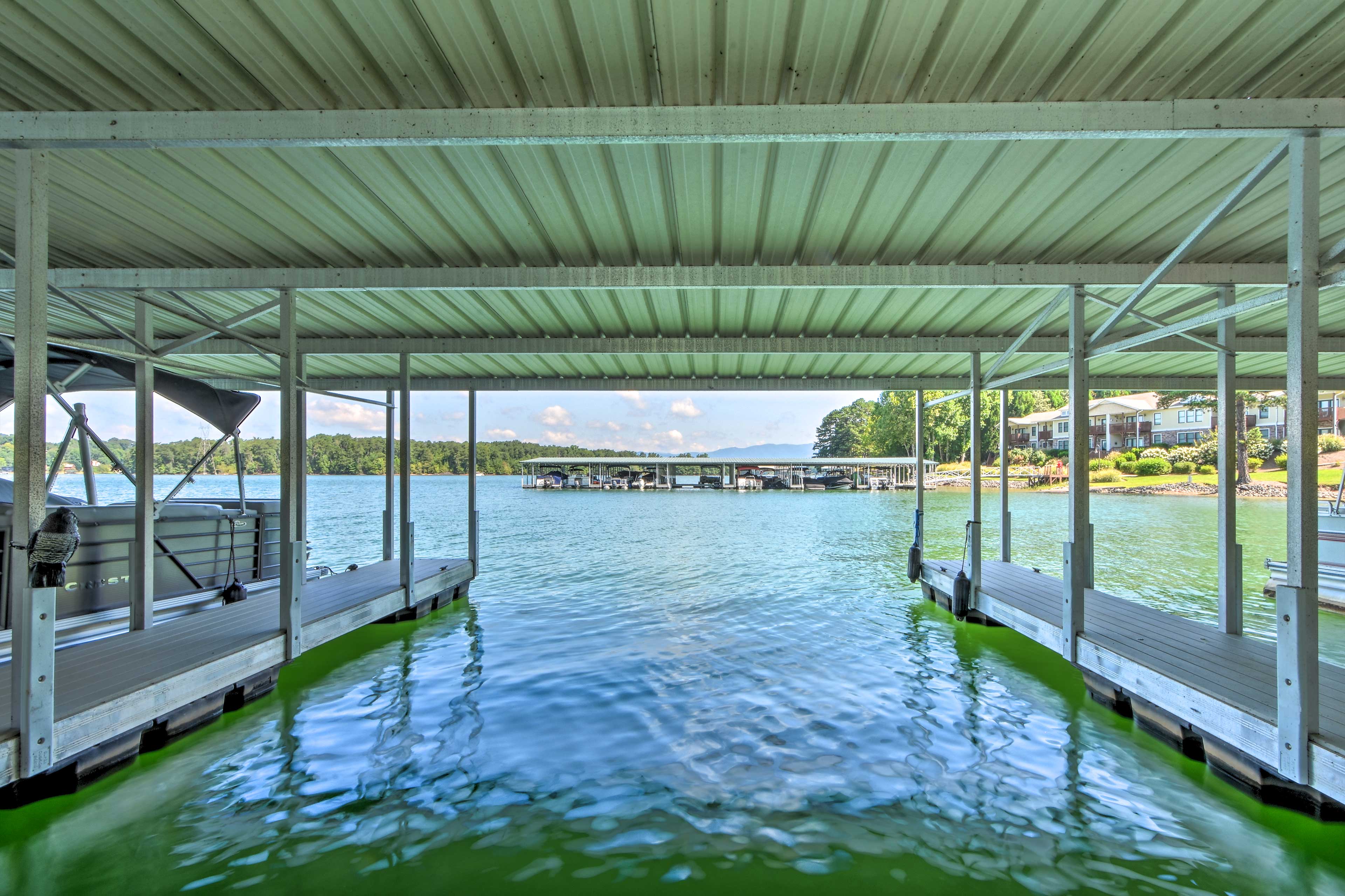 Enjoy the use of the private boat slip that comes with the townhome.