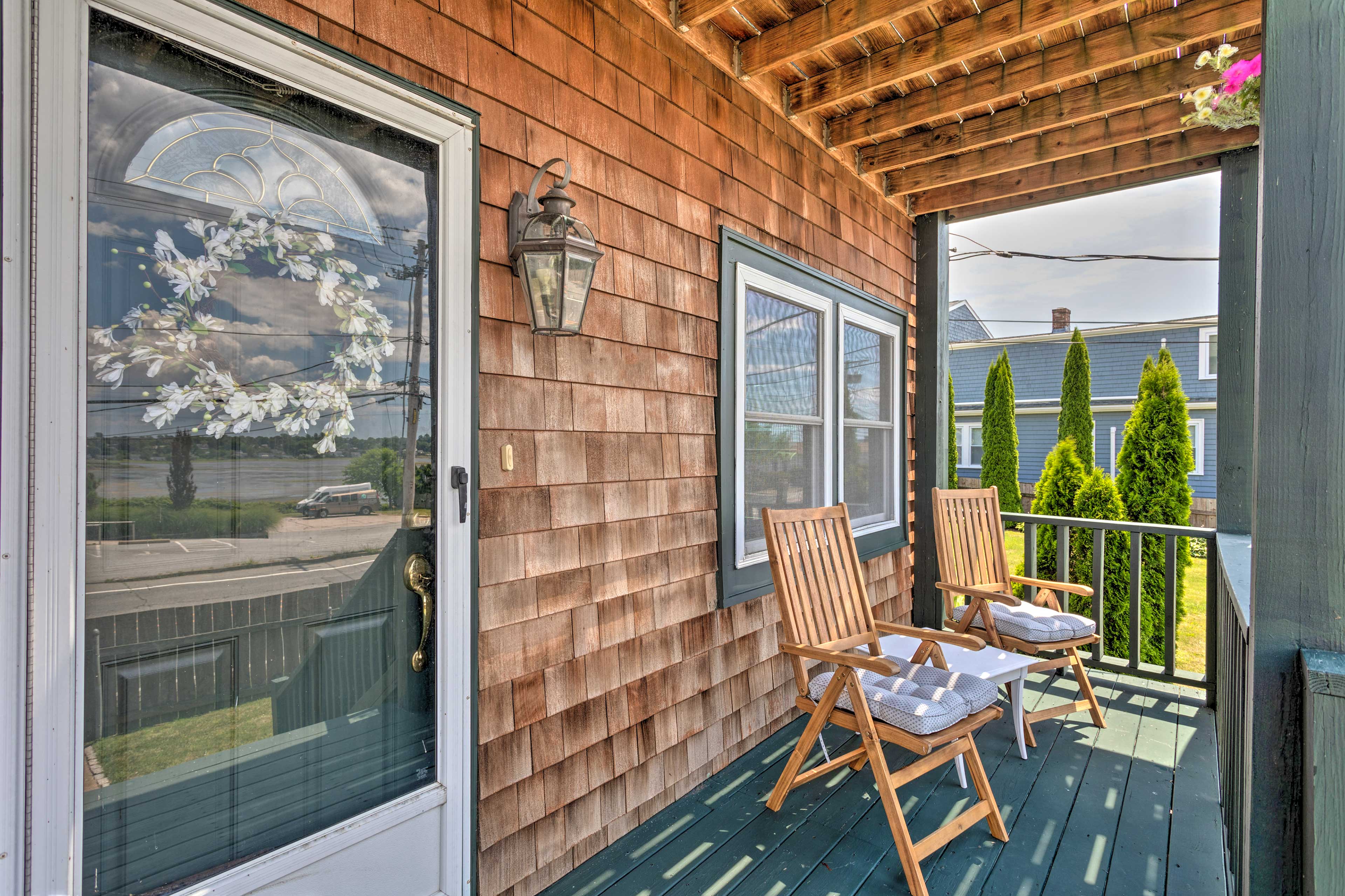 Take your morning coffee out to the private balcony.