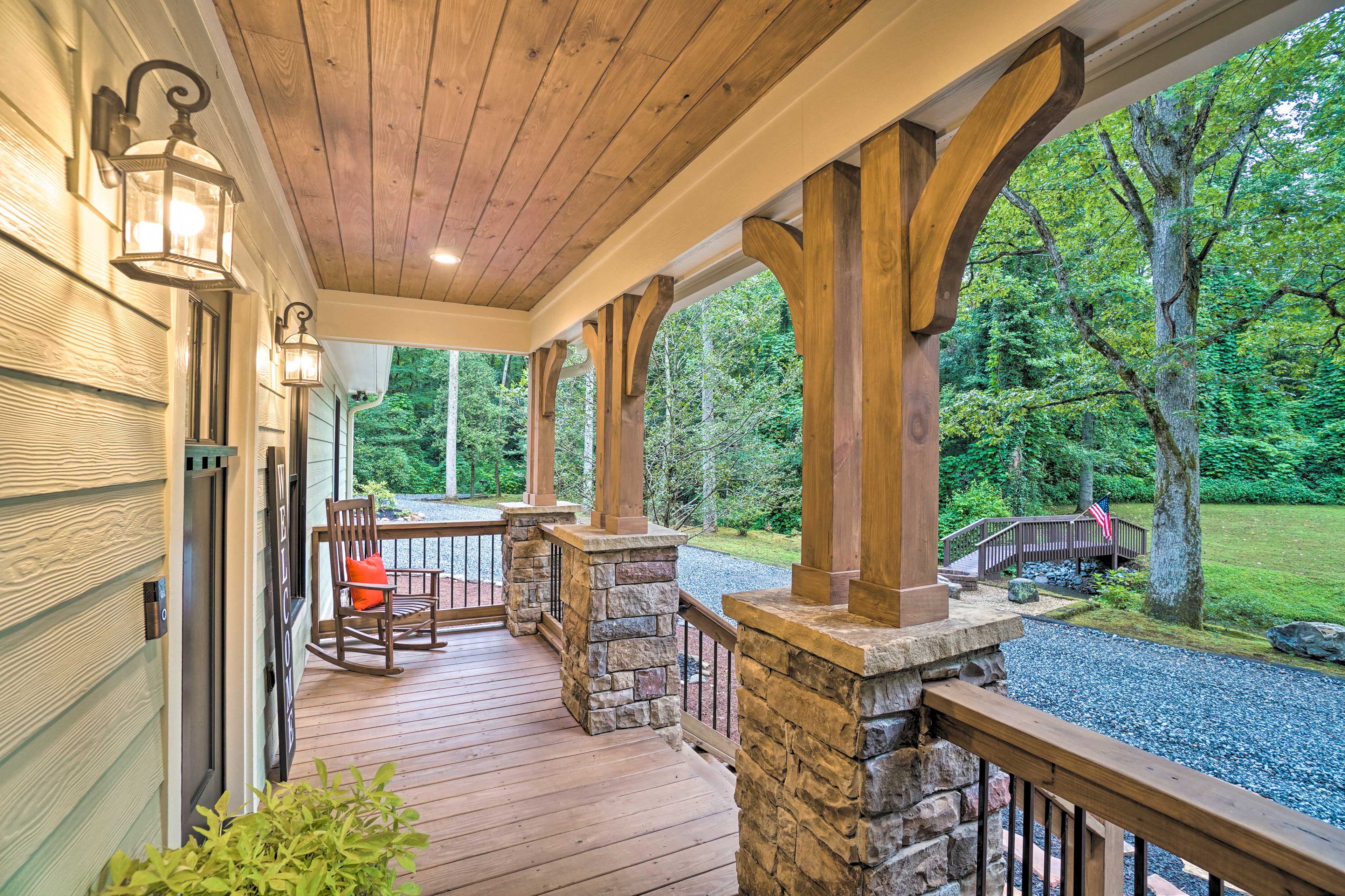 Find some solitude on the porch.