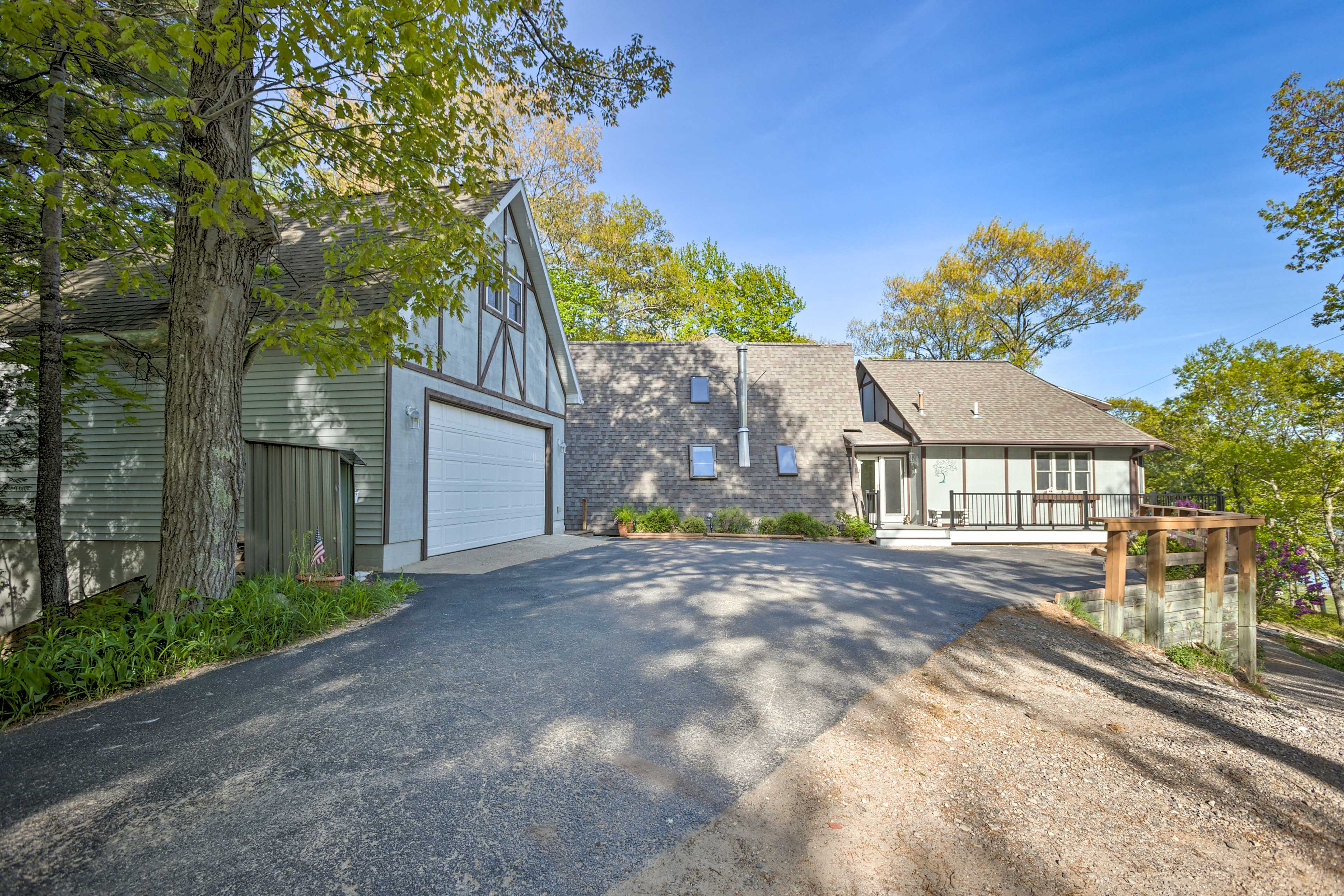 Garage (2 vehicles) | Driveway (2 vehicles) | free street parking