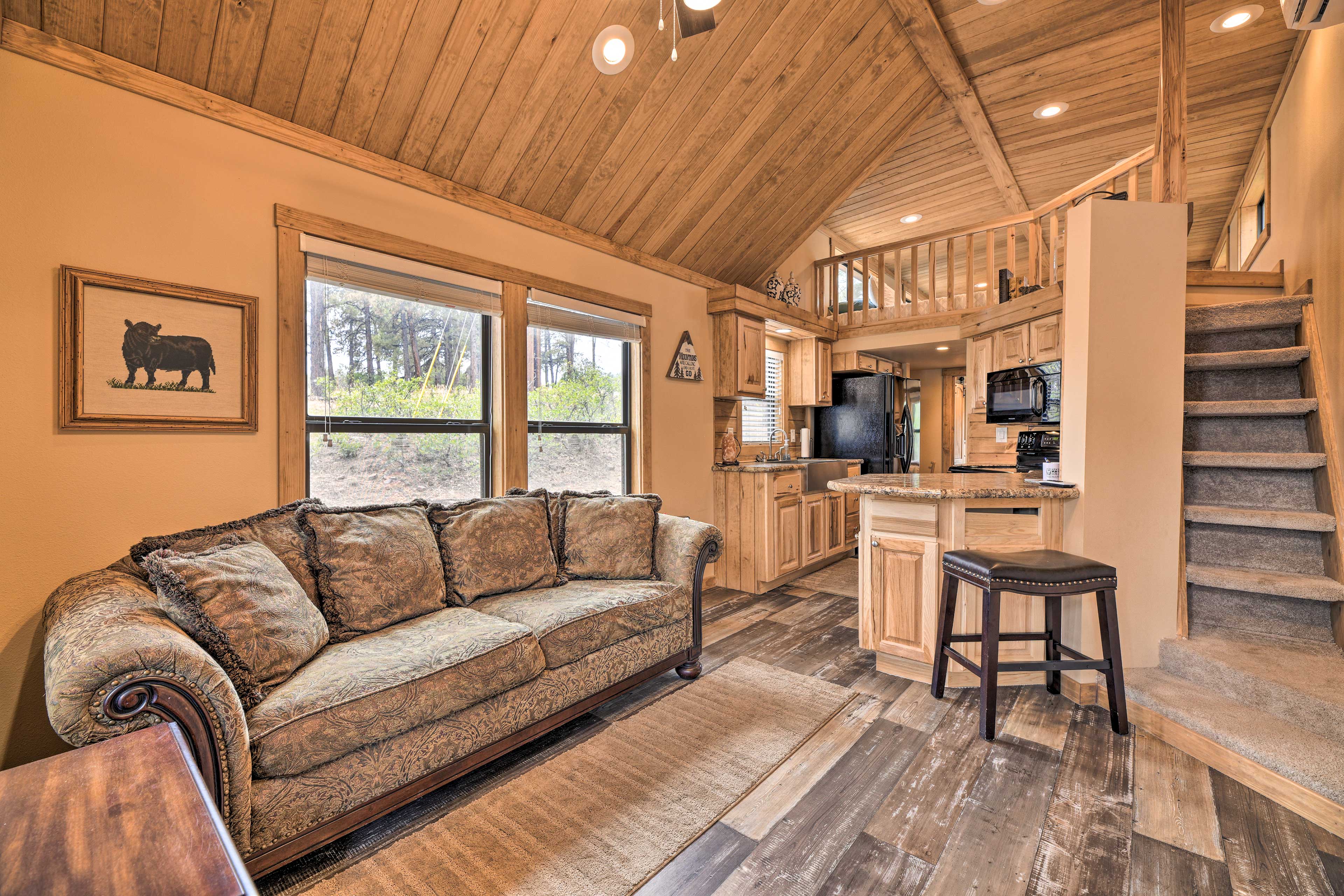 This 1-bedroom, 1-bath vacation rental is located in Pagosa Springs!