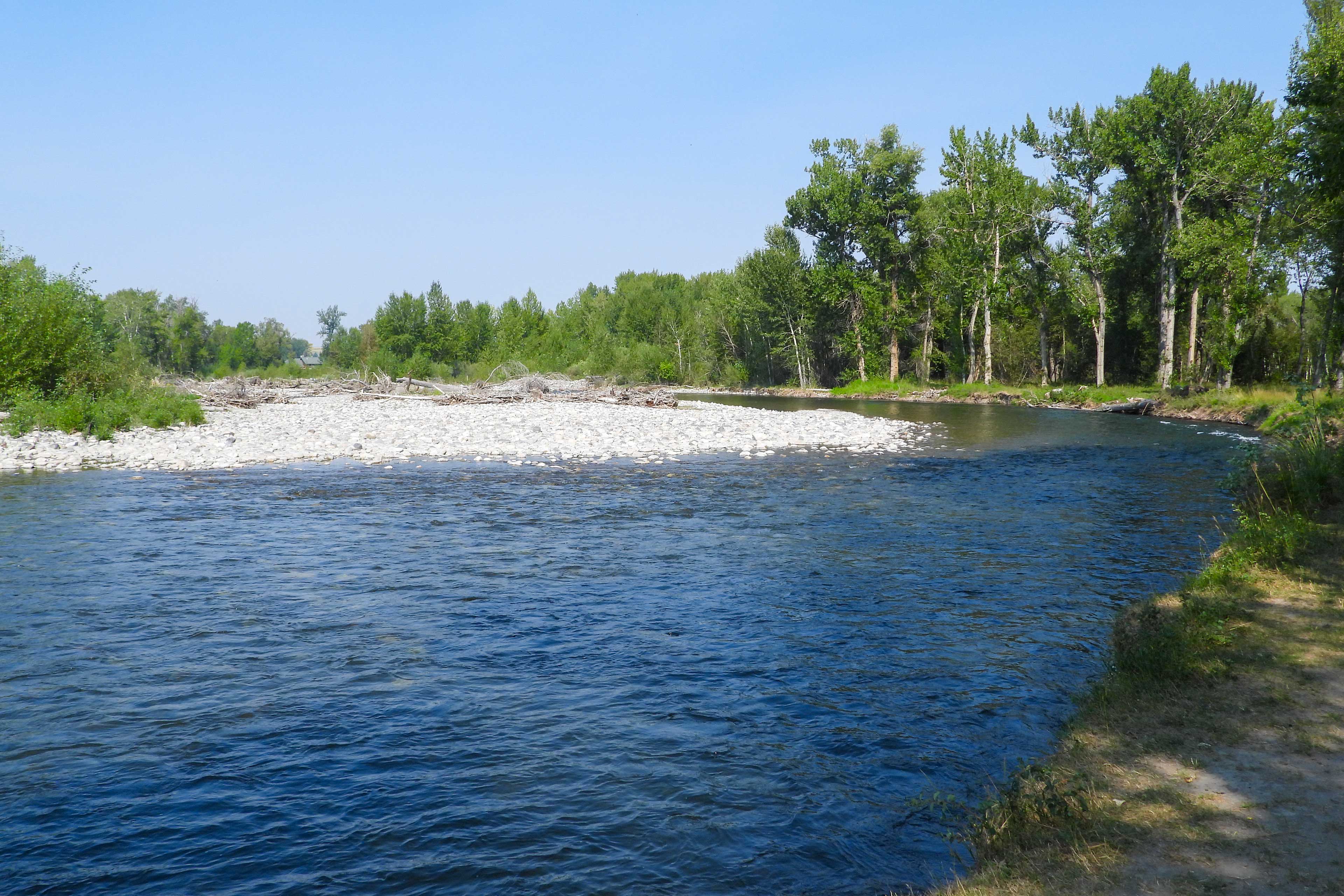 Take a peaceful morning walk along the river.