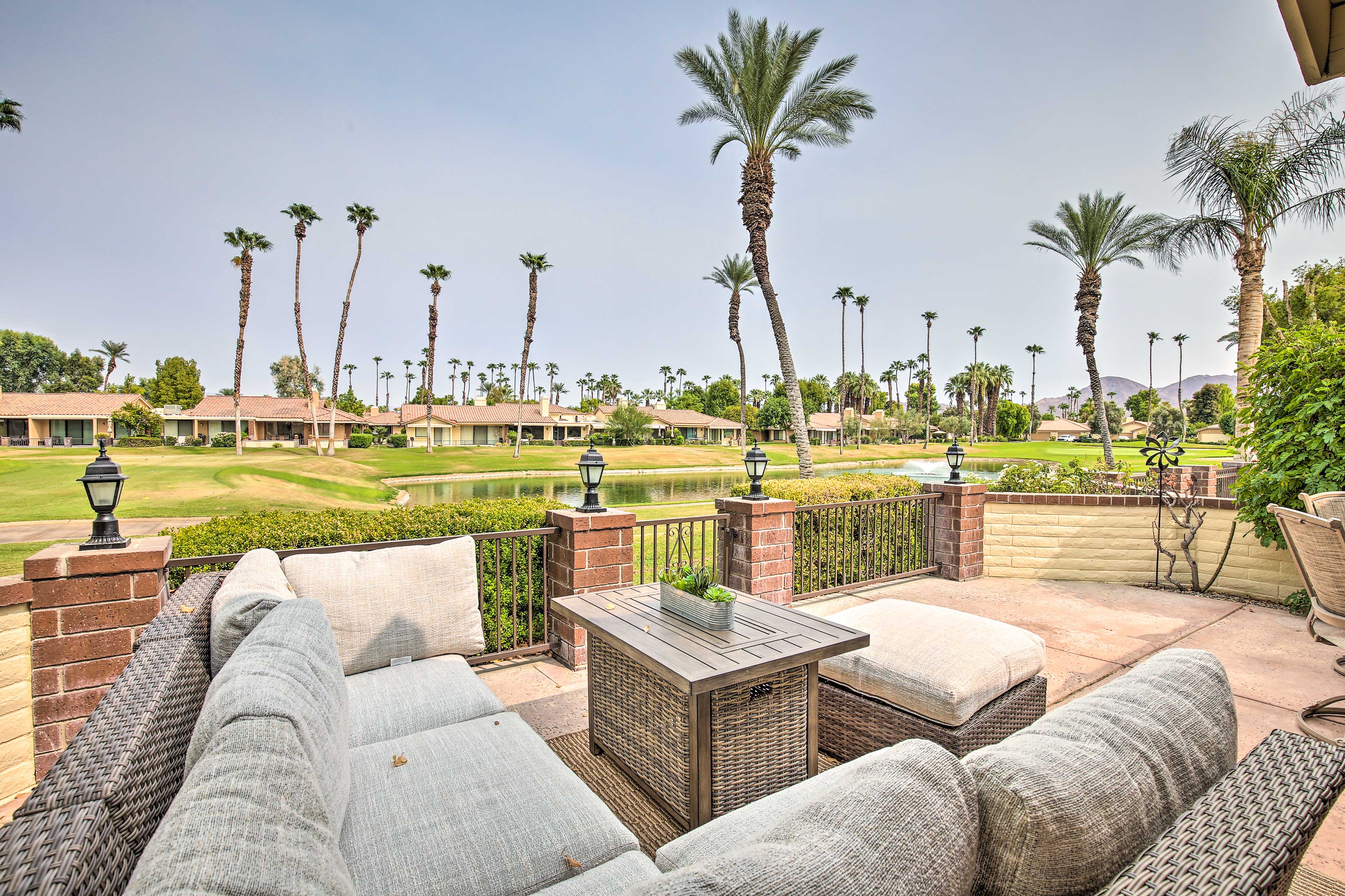 Soak in the views as you relax on the furnished patio.