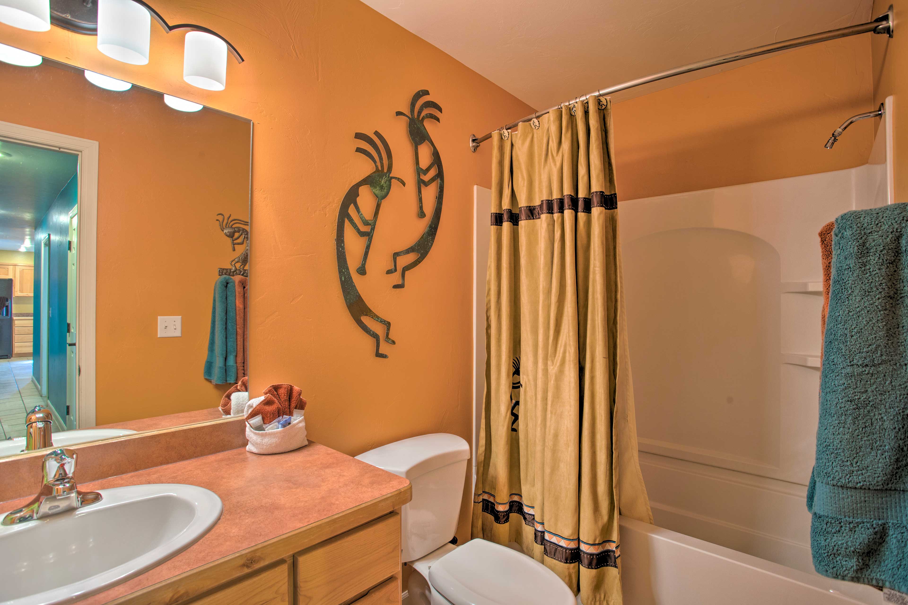 Never wait to get ready in the mornings with 2 full bathrooms and one half bath.