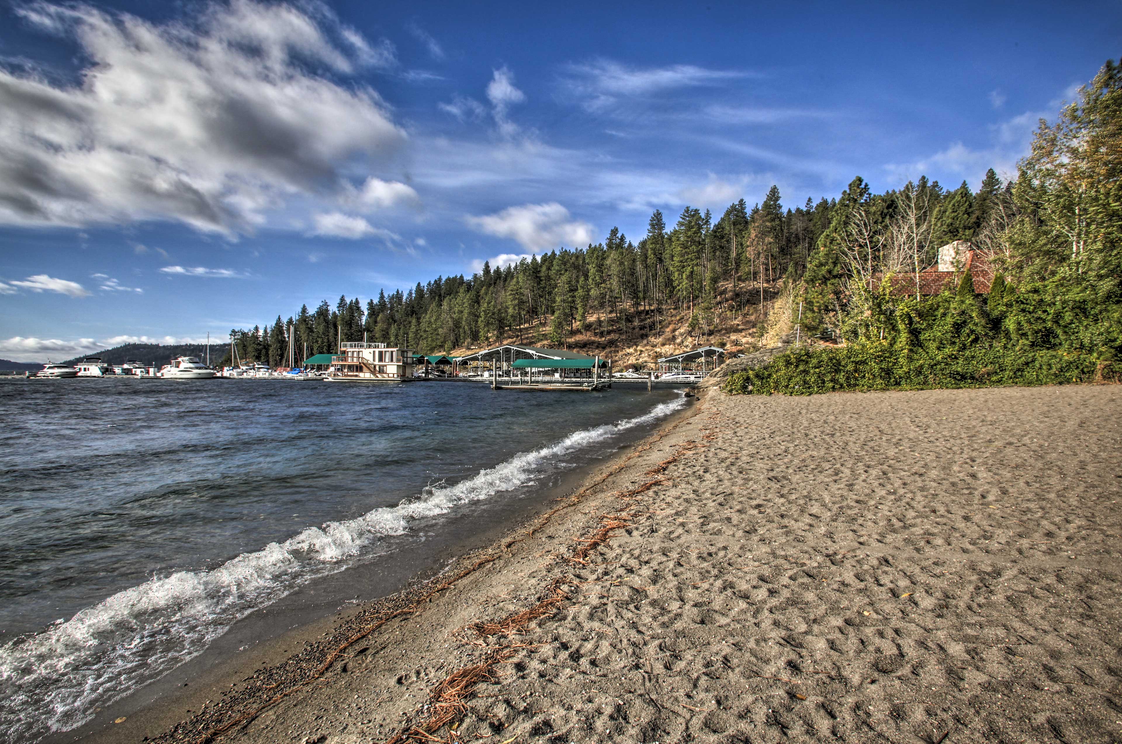 Lake Coeur d'Alene | Walking Distance | Boat, Fish, Swim, Etc.