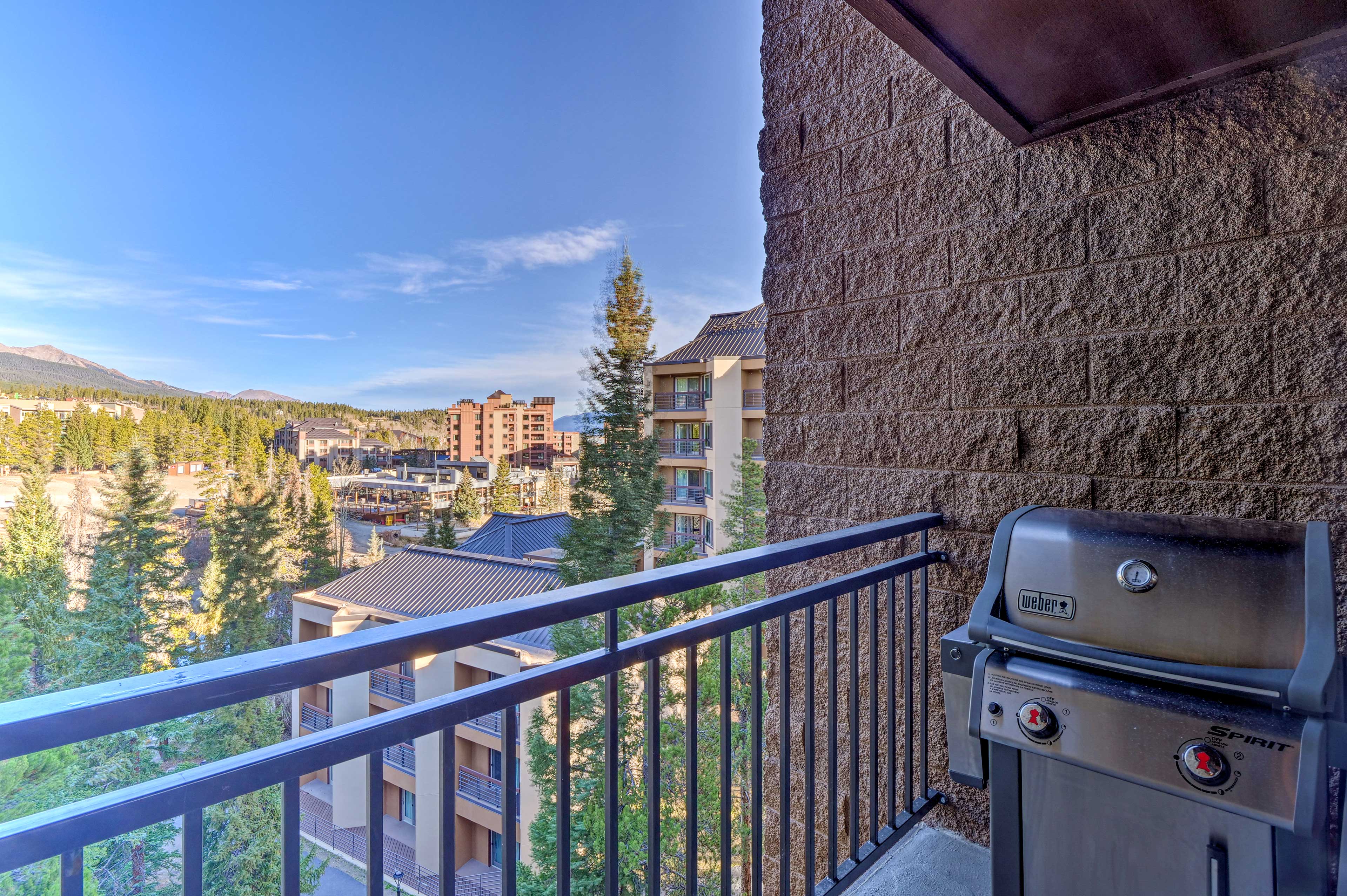 Private Balcony | Gas Grill (No Longer Available) | Mountain Views