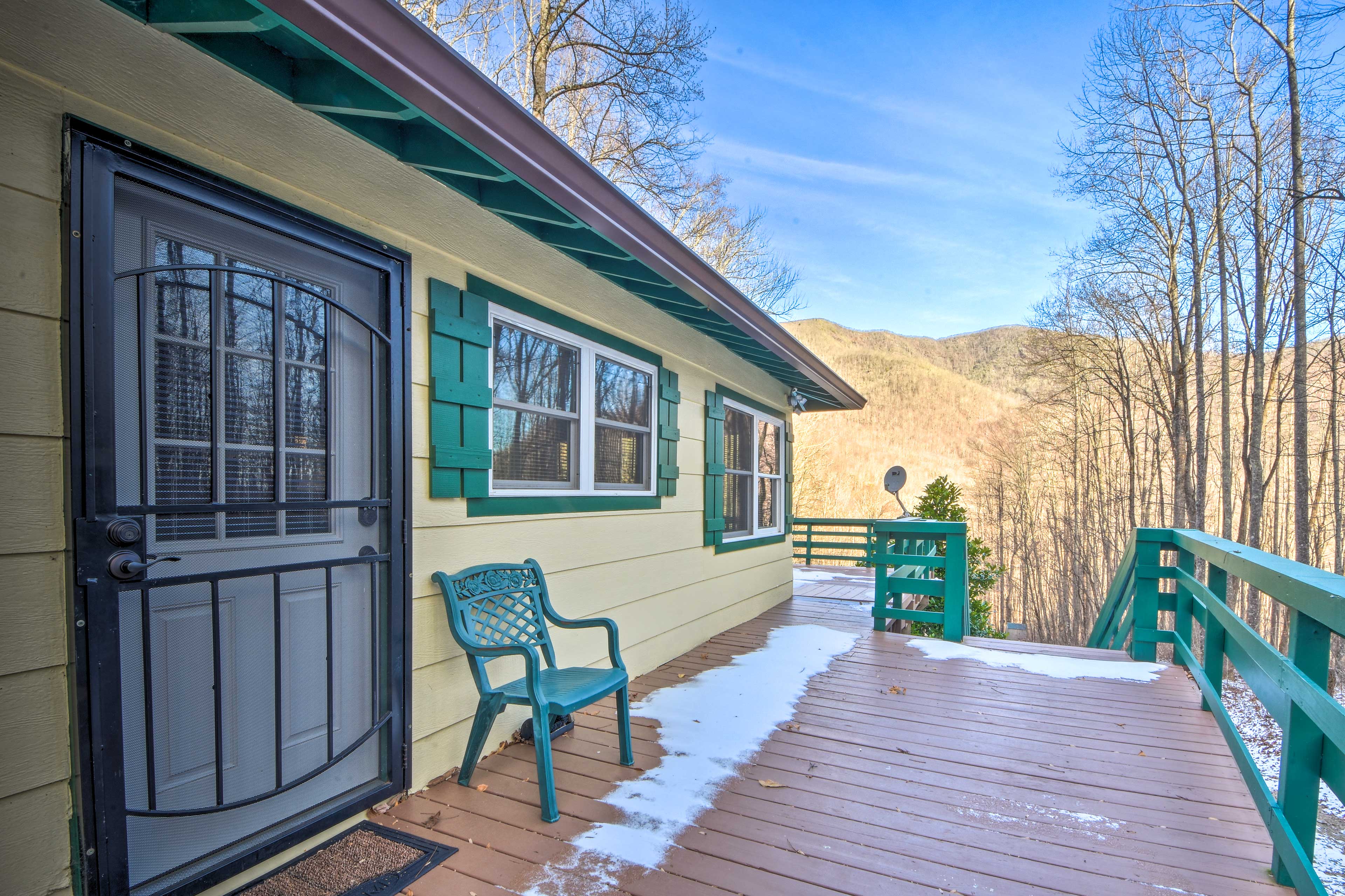 Porch | Stairs Required | Nantahala Mountain Views