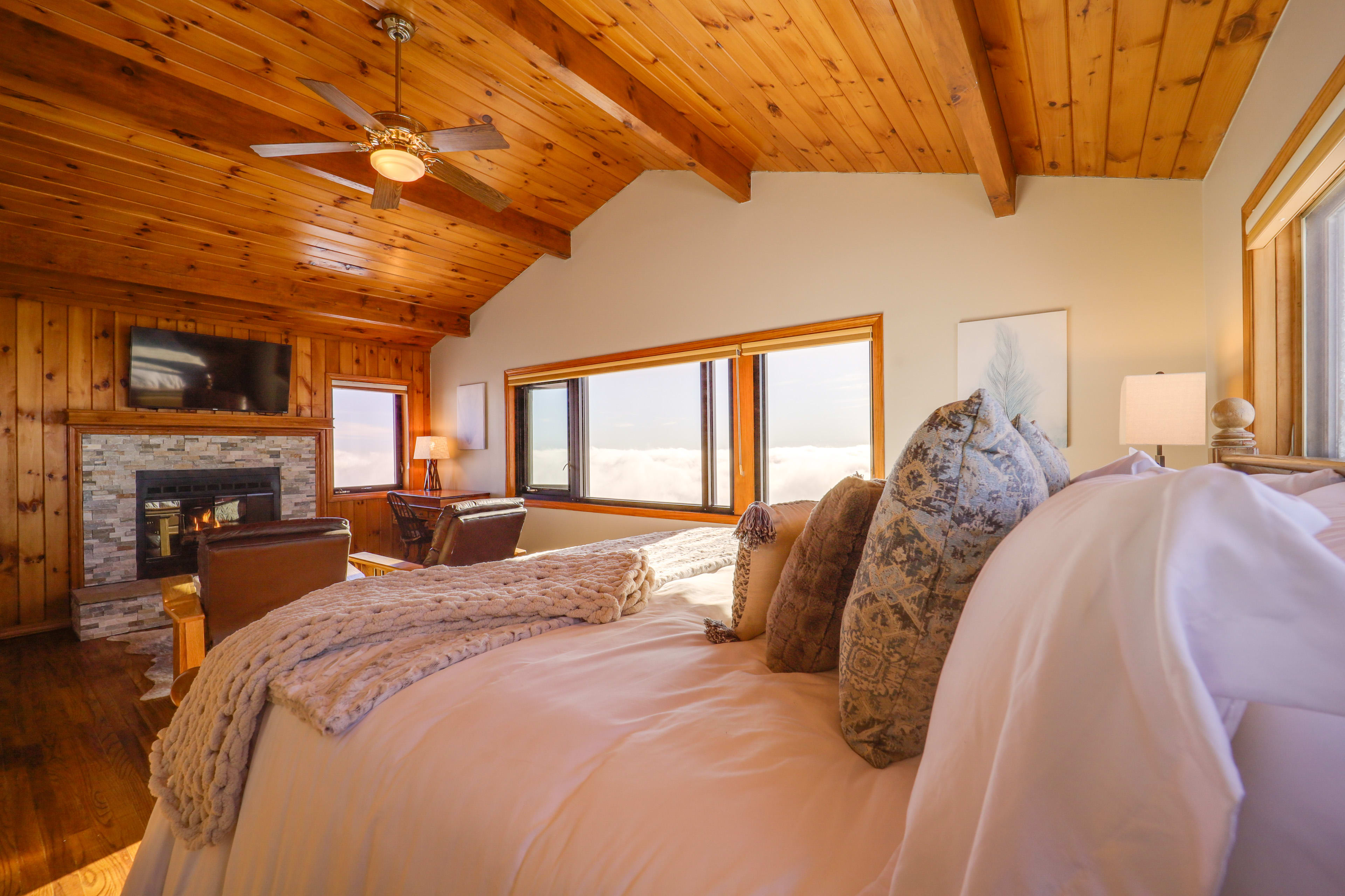 Bedroom 2 | King Bed | Gas Fireplace | Smart TV