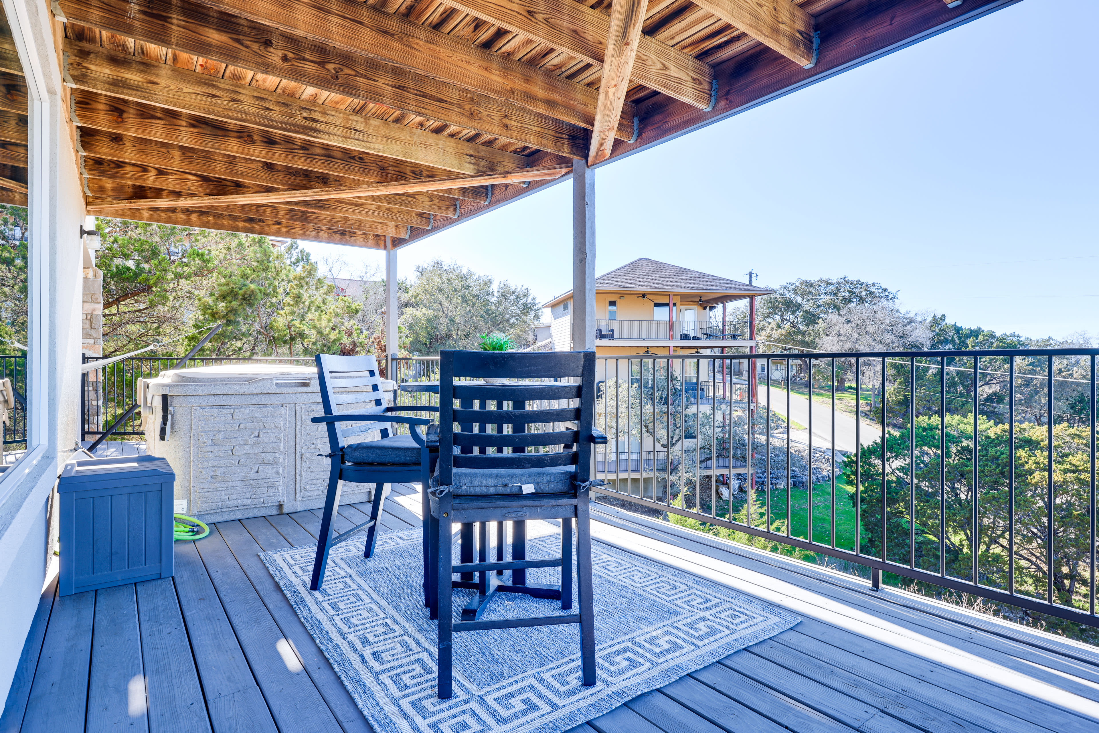 Lower-Level Deck | Hot Tub | Hammock | Views