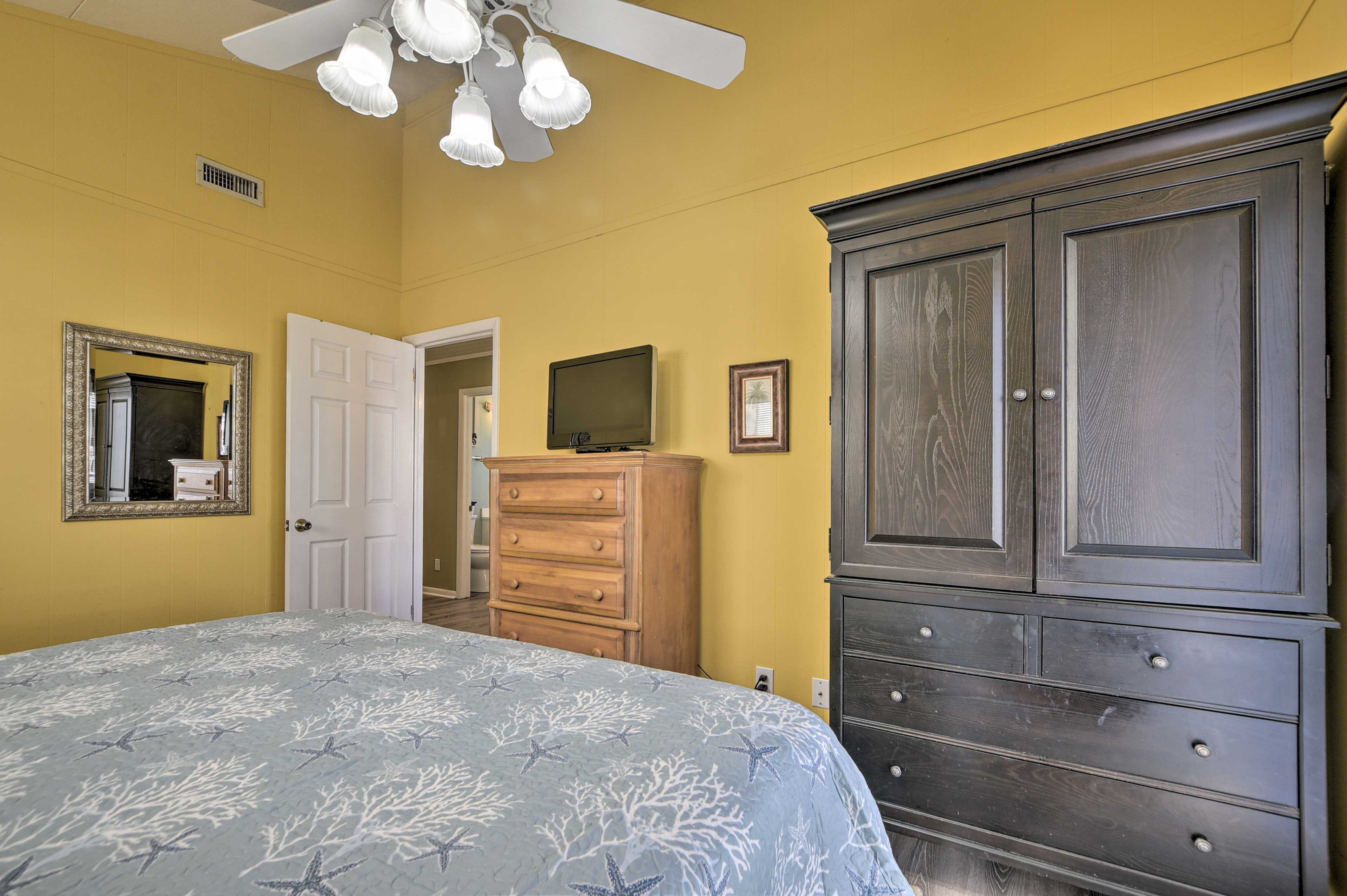 Bedroom 1 | Deck Access | Natural Light