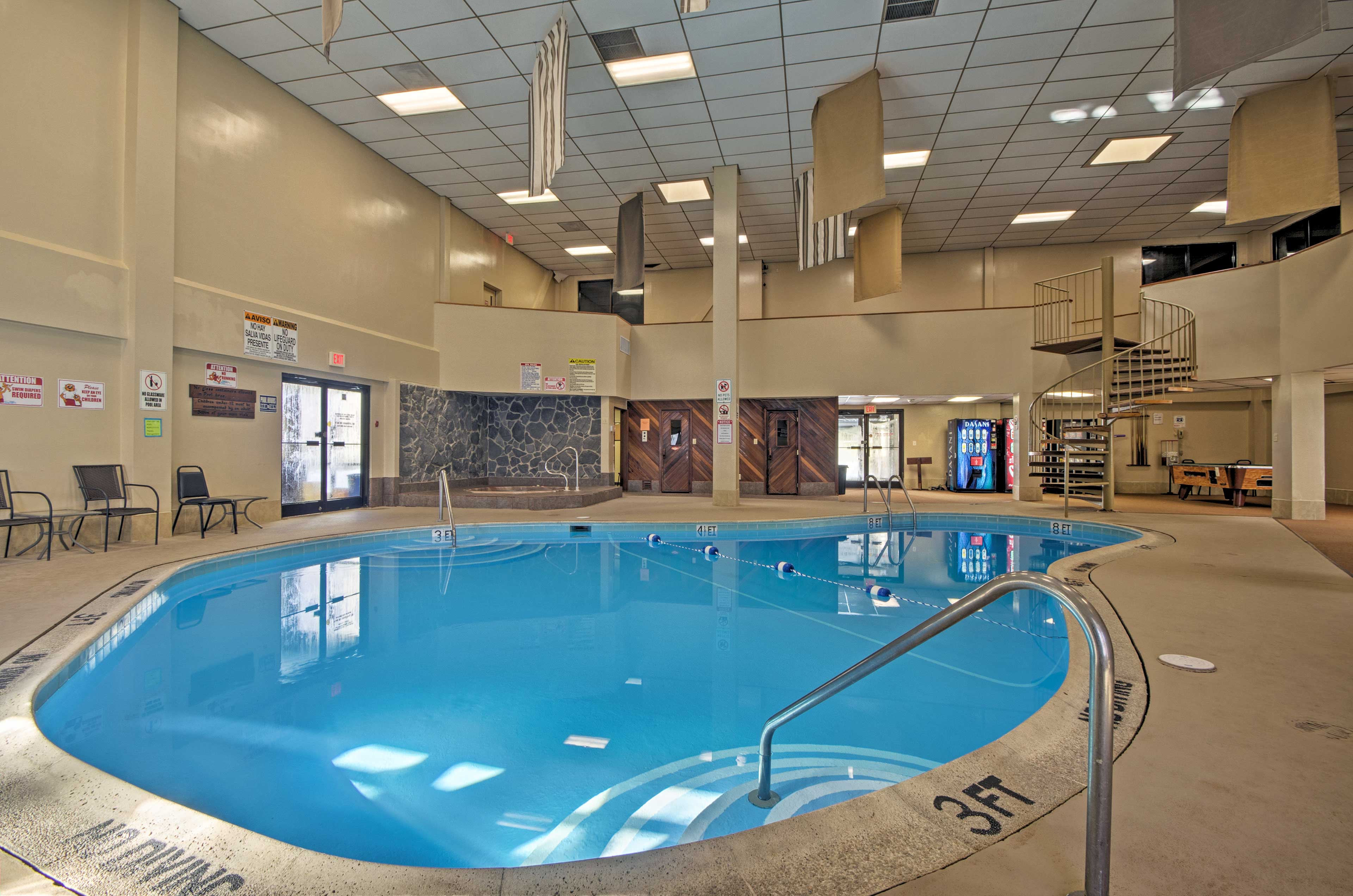 Community Amenities | Heated Indoor Swimming Pool | Sauna