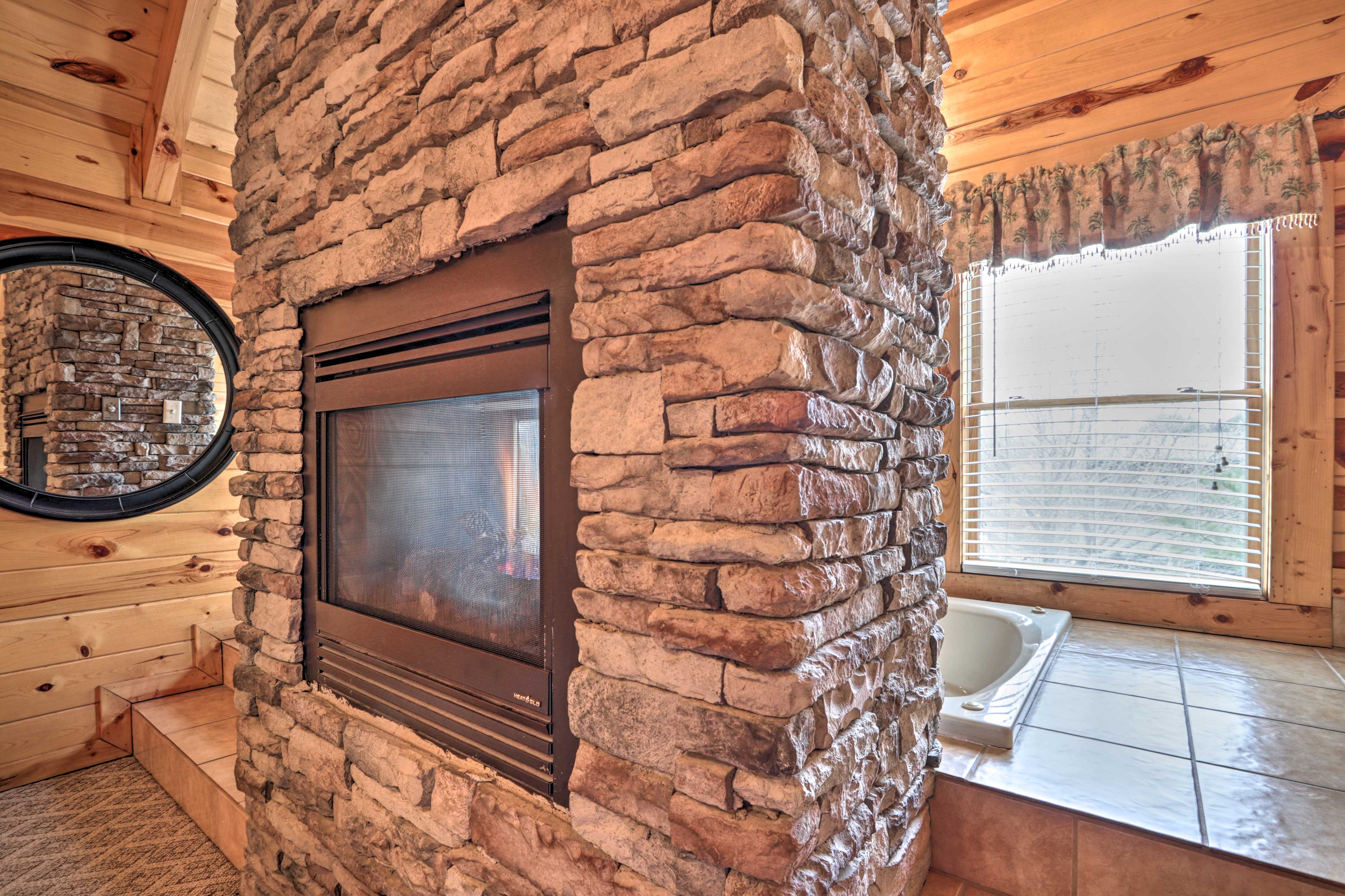 Bedroom 2 | In-Room Jetted Tub | Gas Fireplace