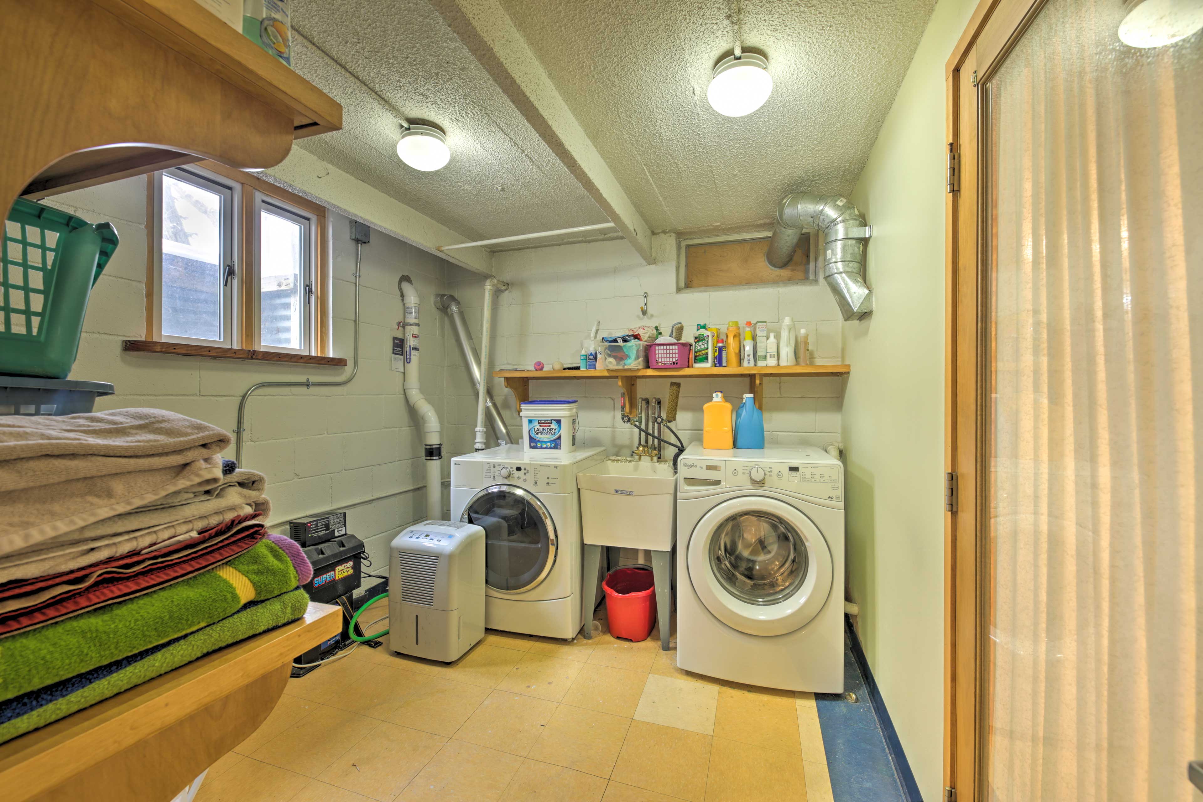 Laundry Room | Ground Floor | Laundry Detergent Provided | Iron/Board | Hampers