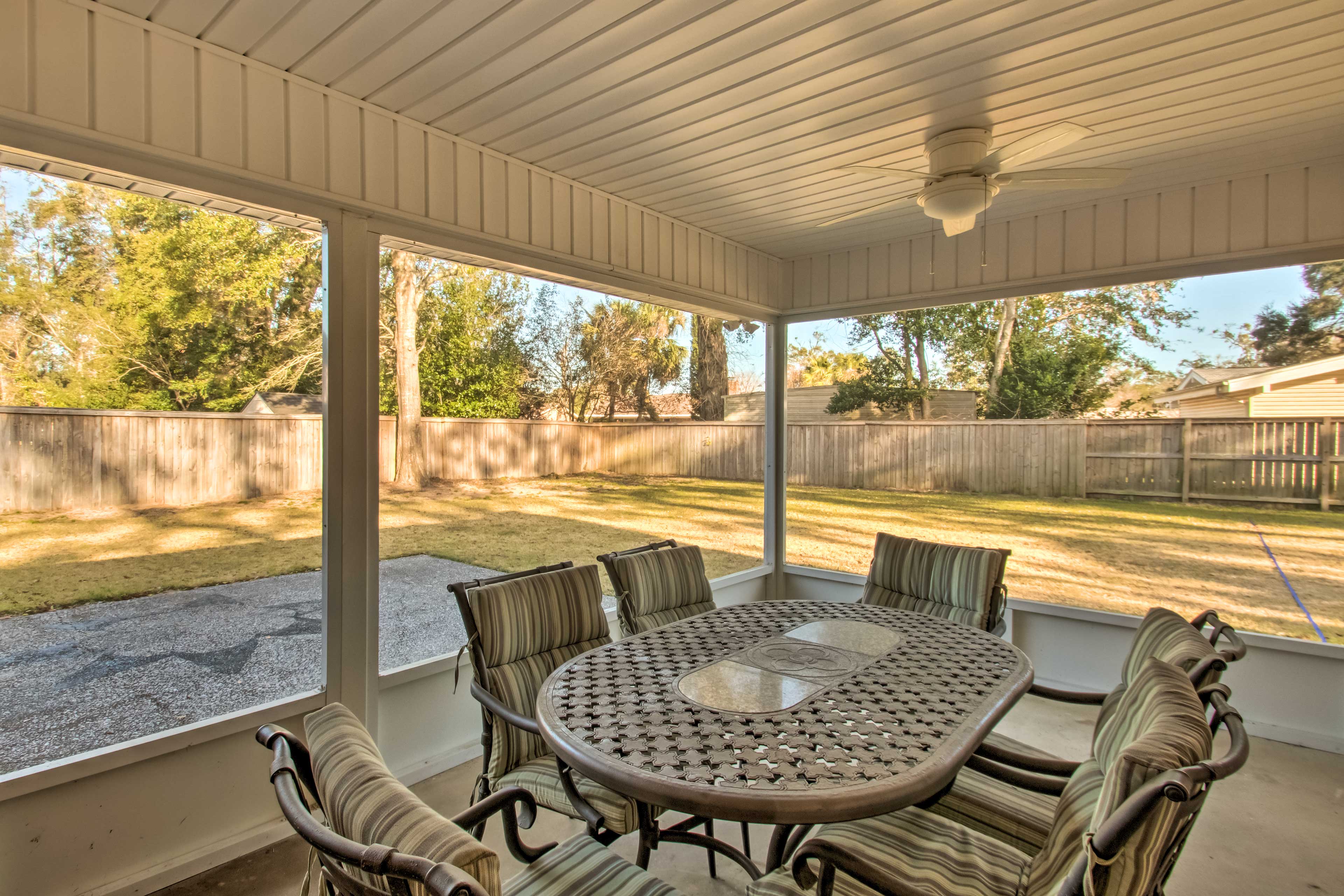 Back Patio | Outdoor Dining | Spacious Yard