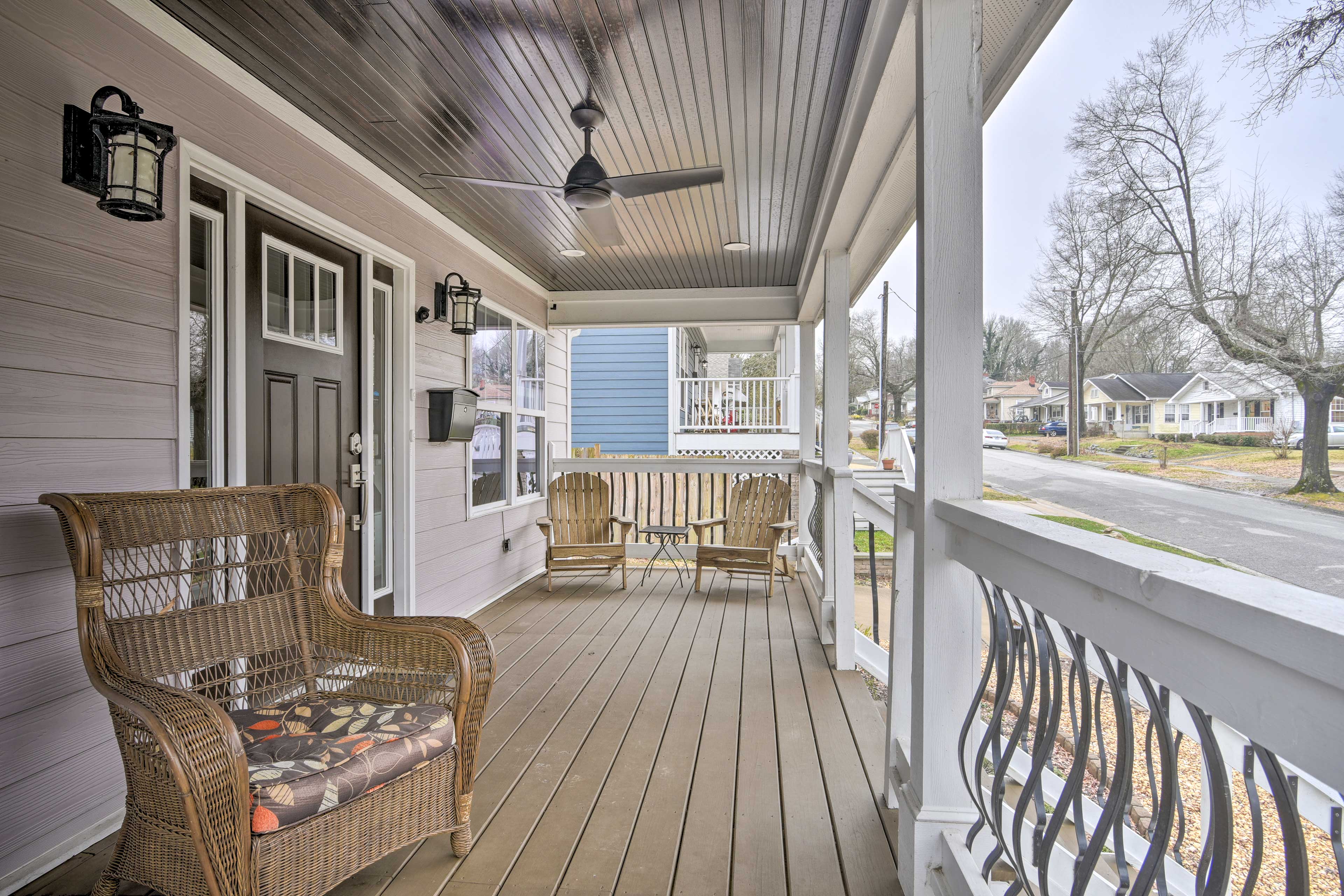 Shared Front Porch | Stairs Required | Keyless Entry