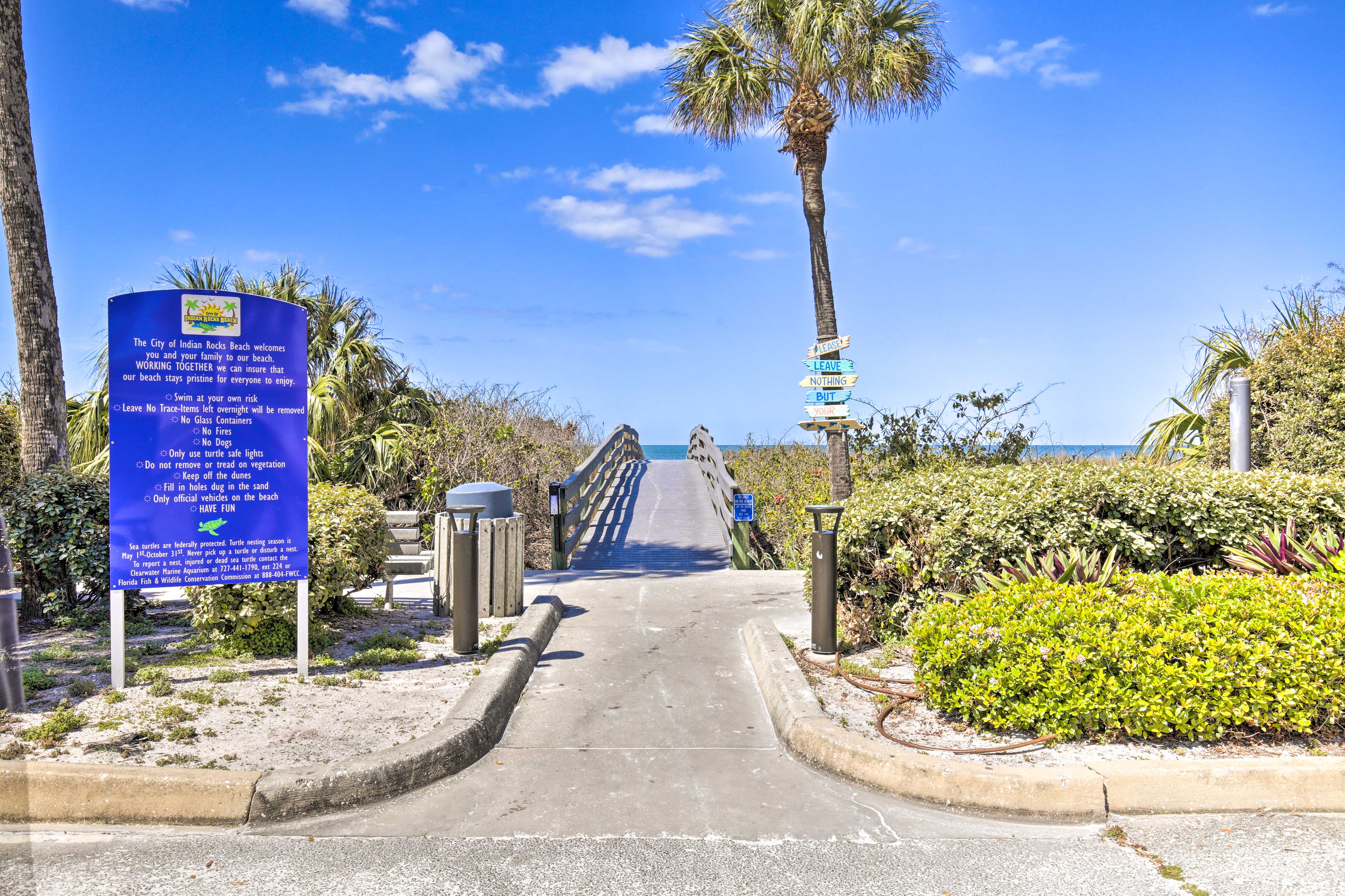 Indian Rocks Beach Nature Preserve (2 Blocks Away)