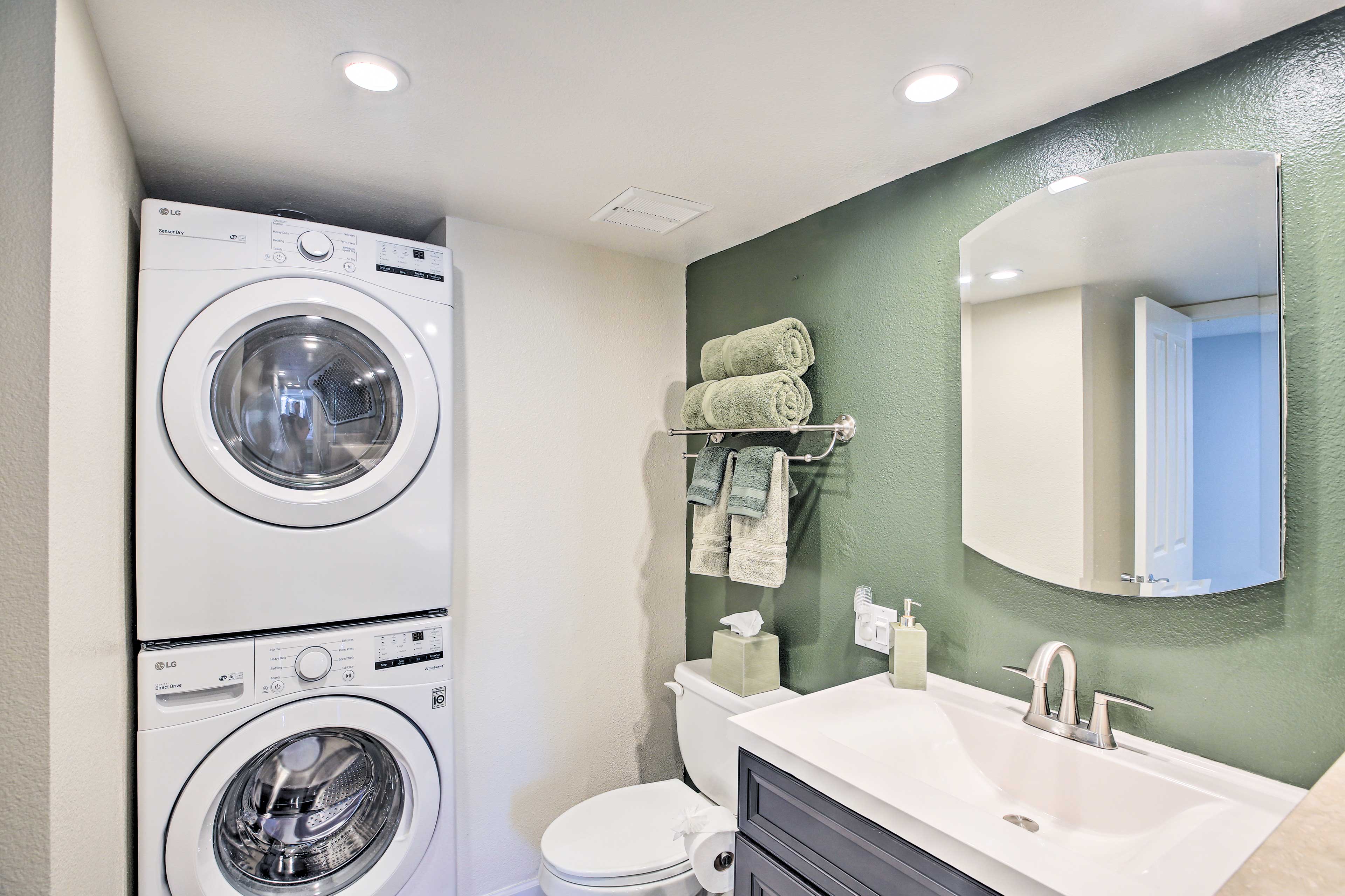 Bathroom | In-Unit Laundry