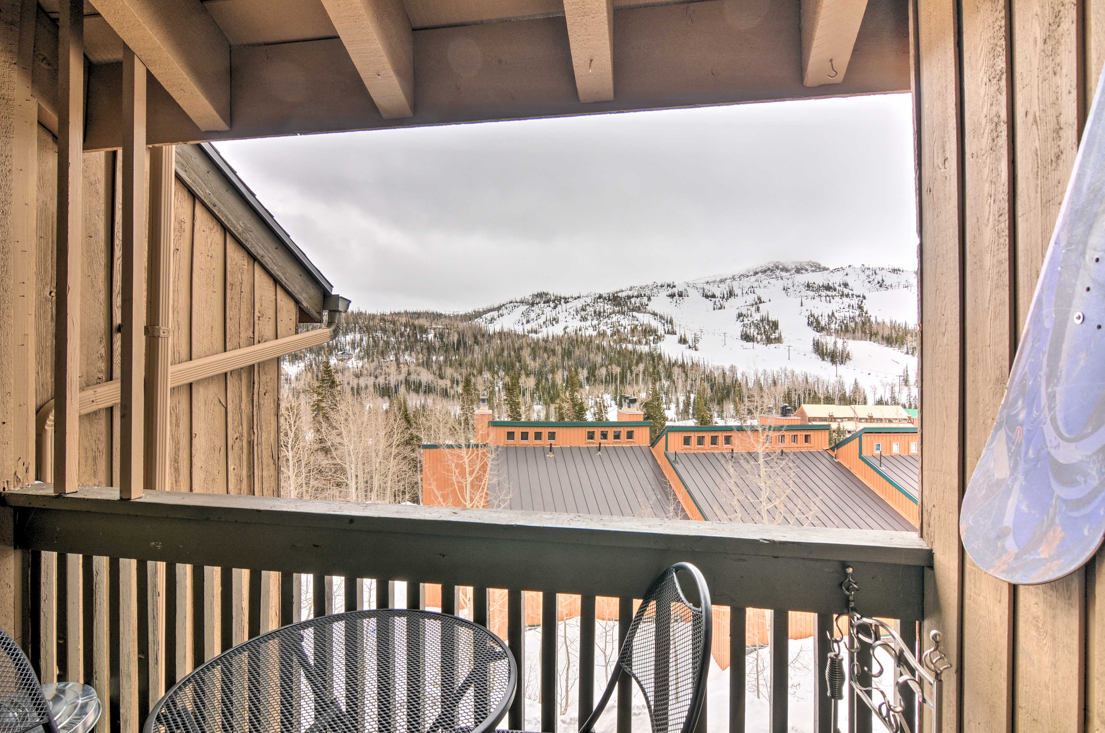 Private Balcony | Ski Resort Views