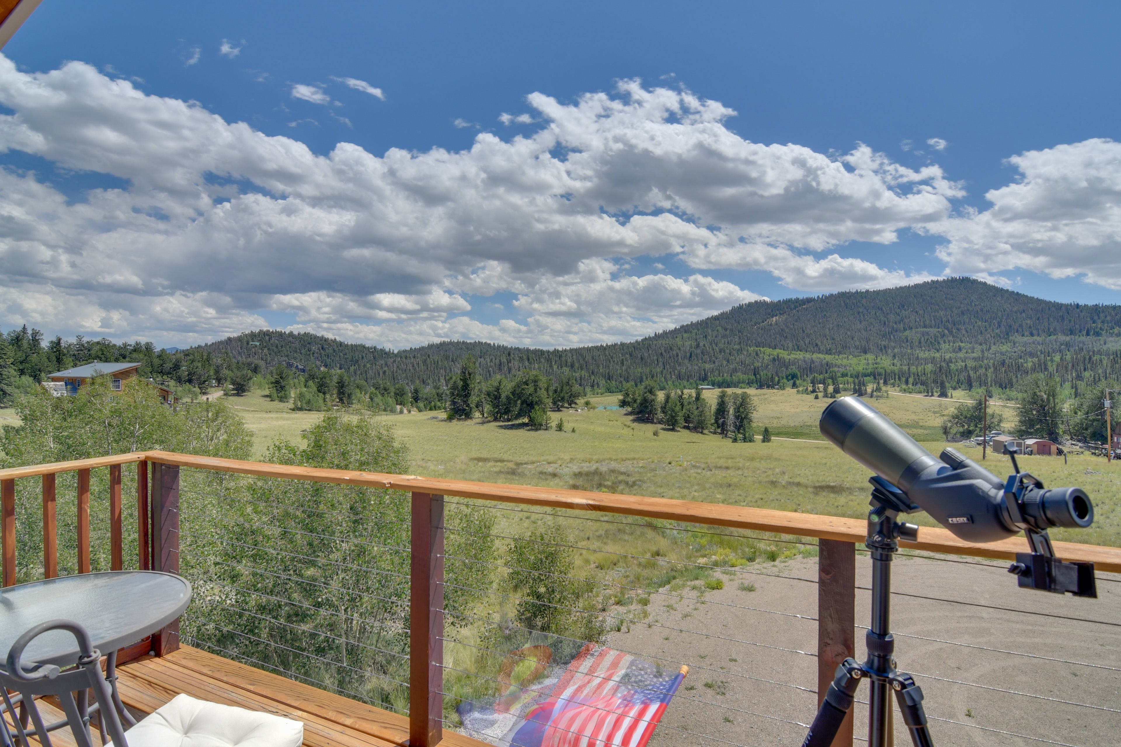 2nd-Story Deck | Mountain Views