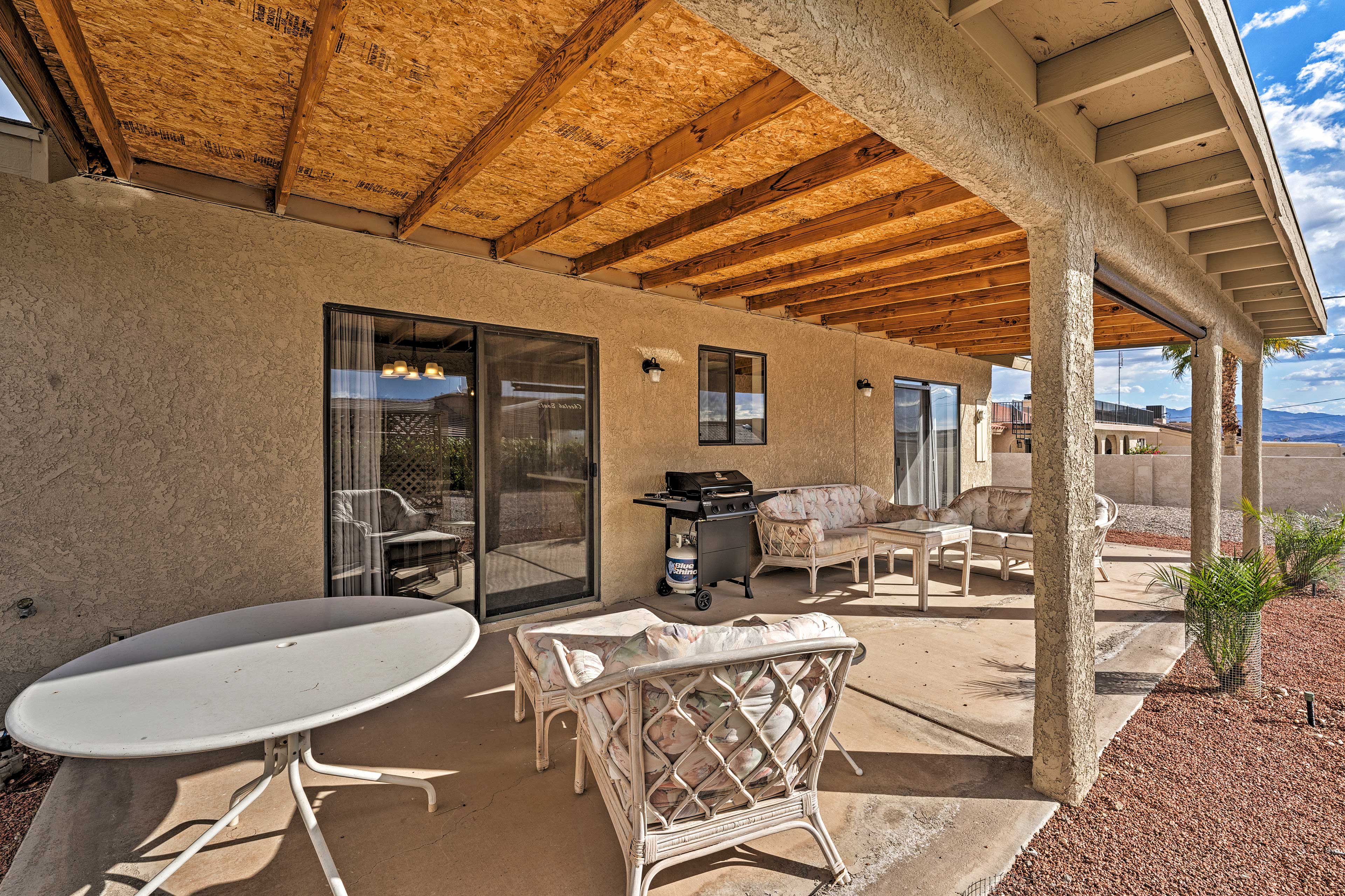 Private Backyard | Covered Patio | Gas Grill | Mountain Views