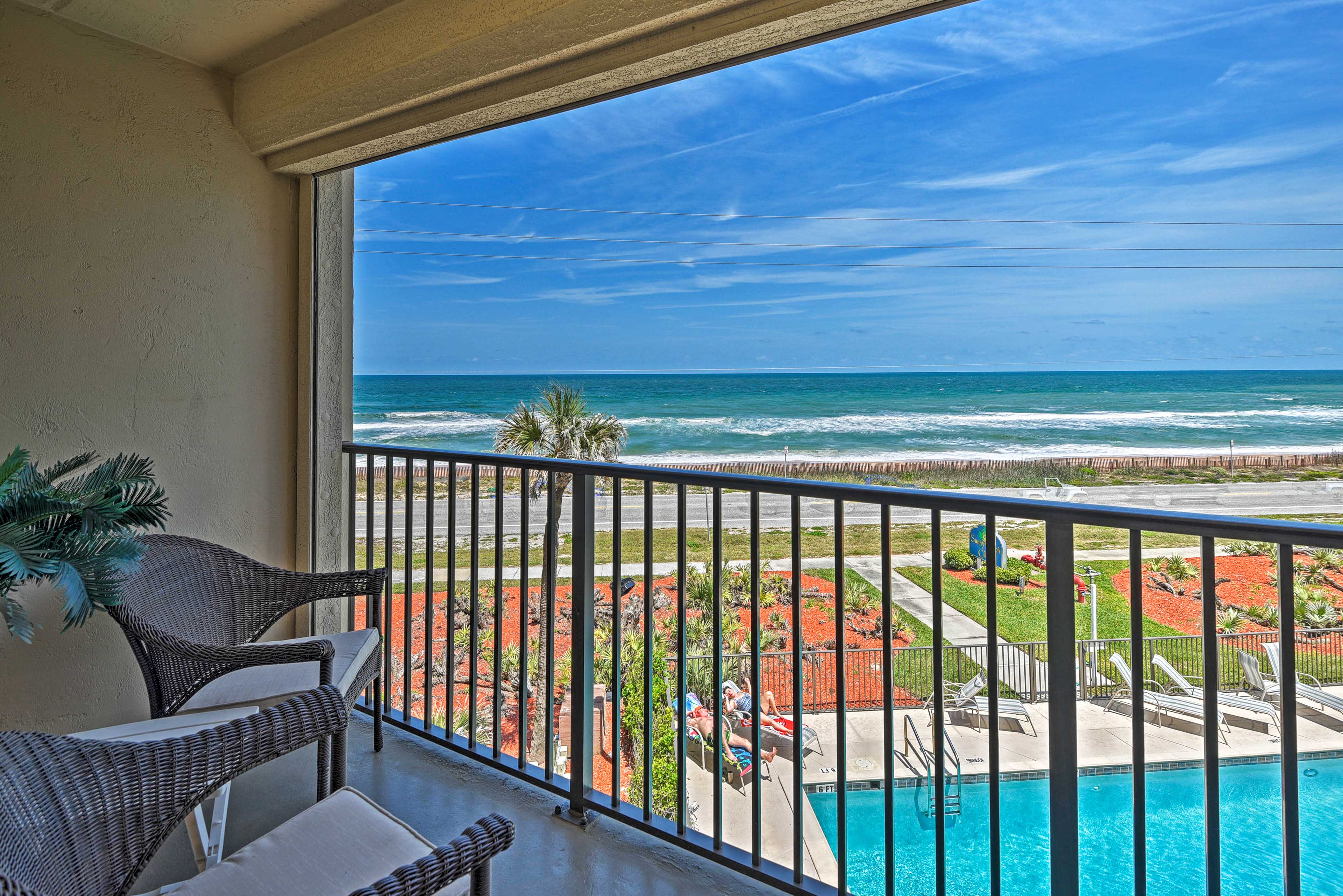 Private Covered Balcony