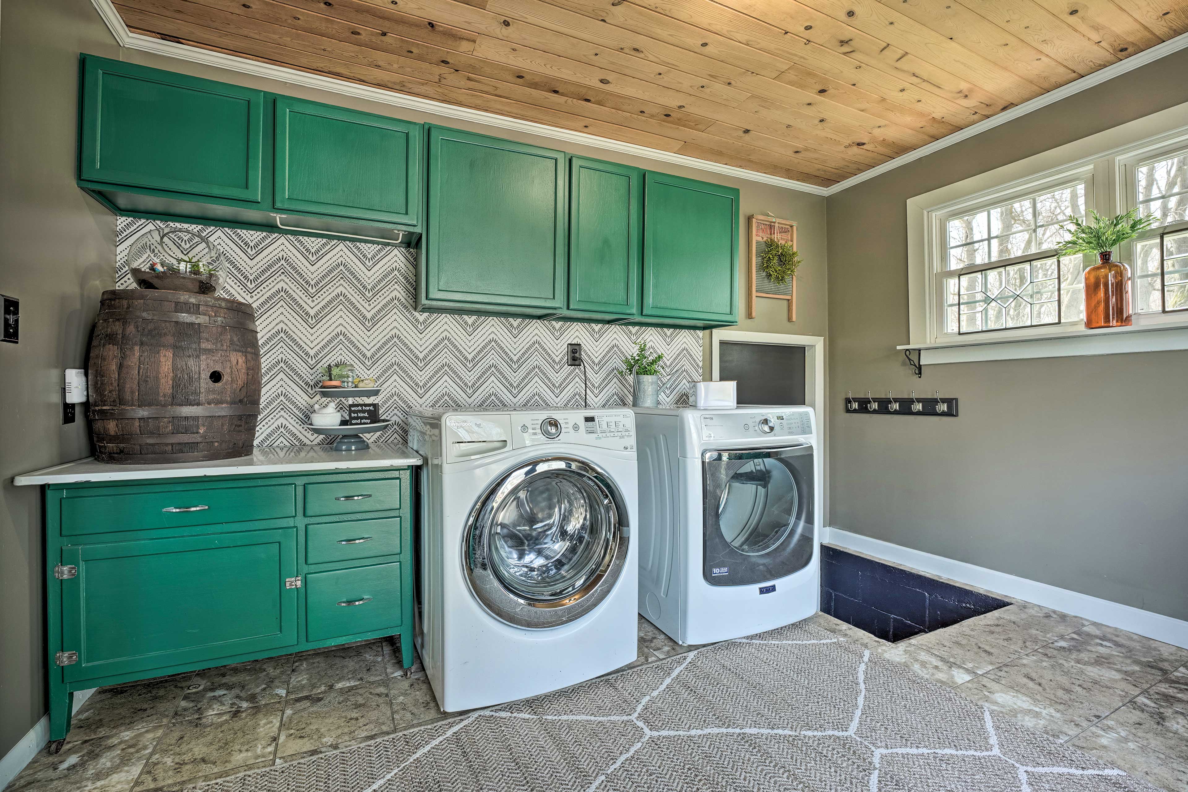 Laundry Room | 1st Floor | Patio Access | Laundry Detergent Provided