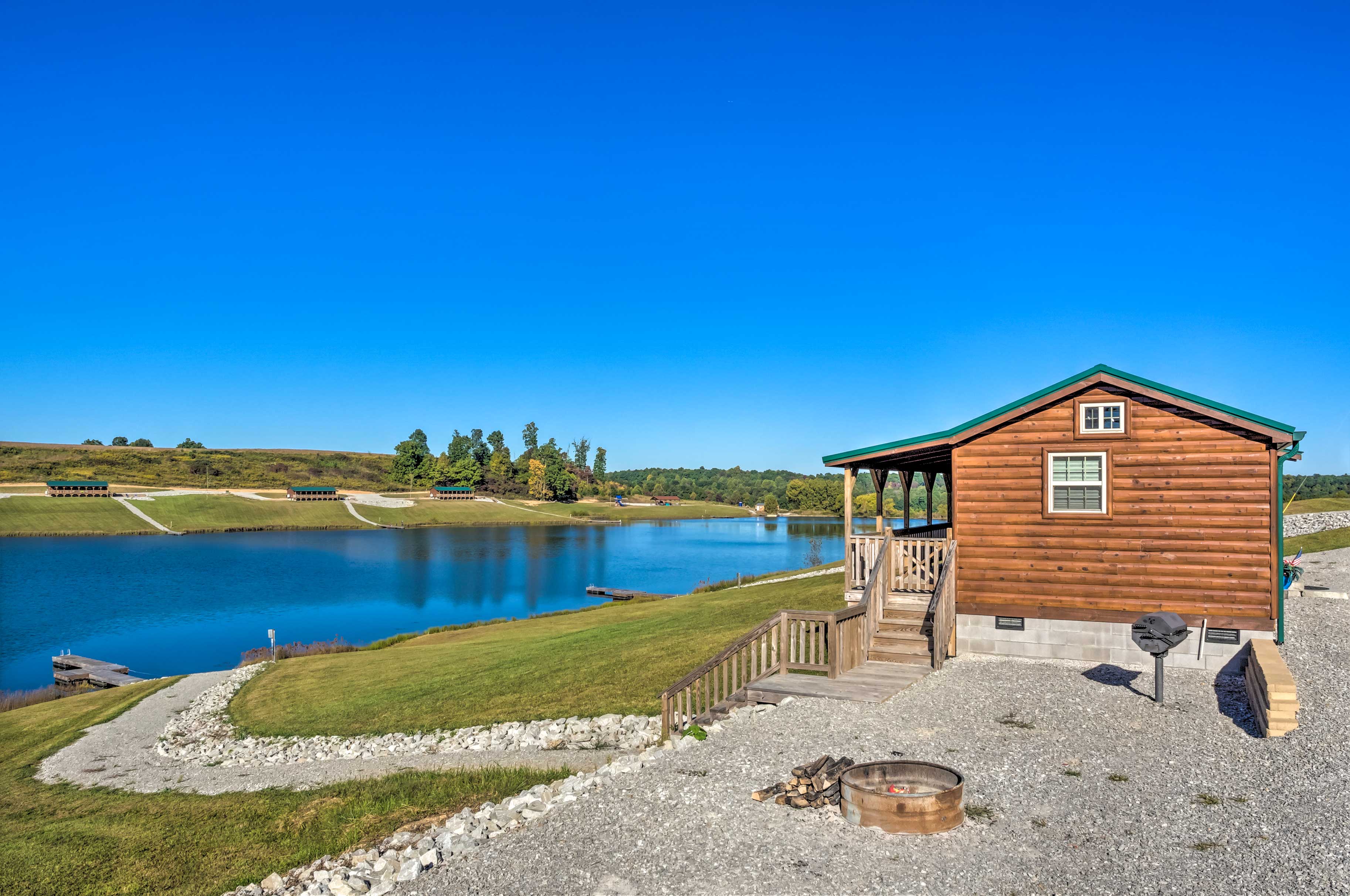 Exterior | Fire Pit | Charcoal Grill | Shared Dock