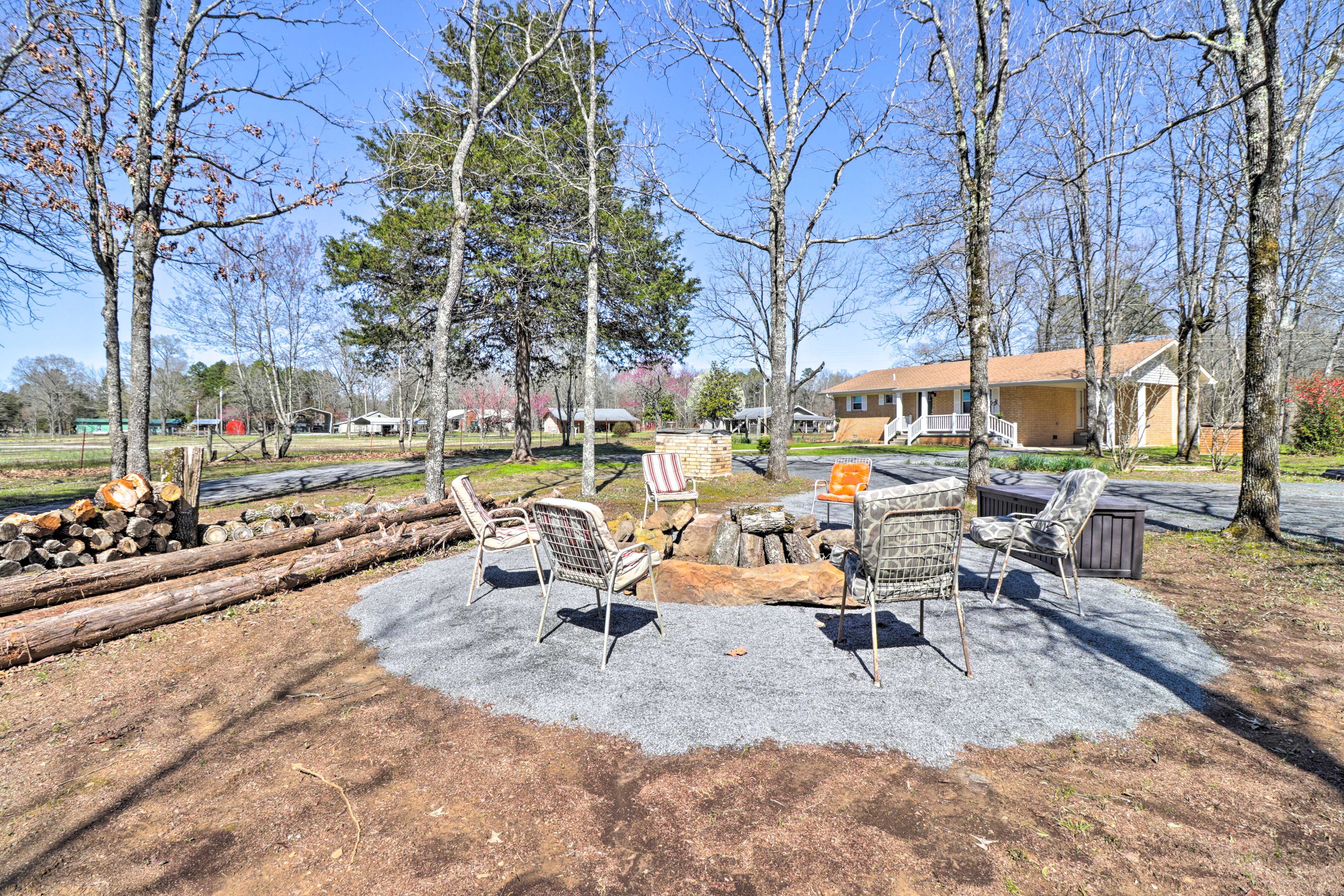 Private Yard | Fire Pit | On-Site Creek Access