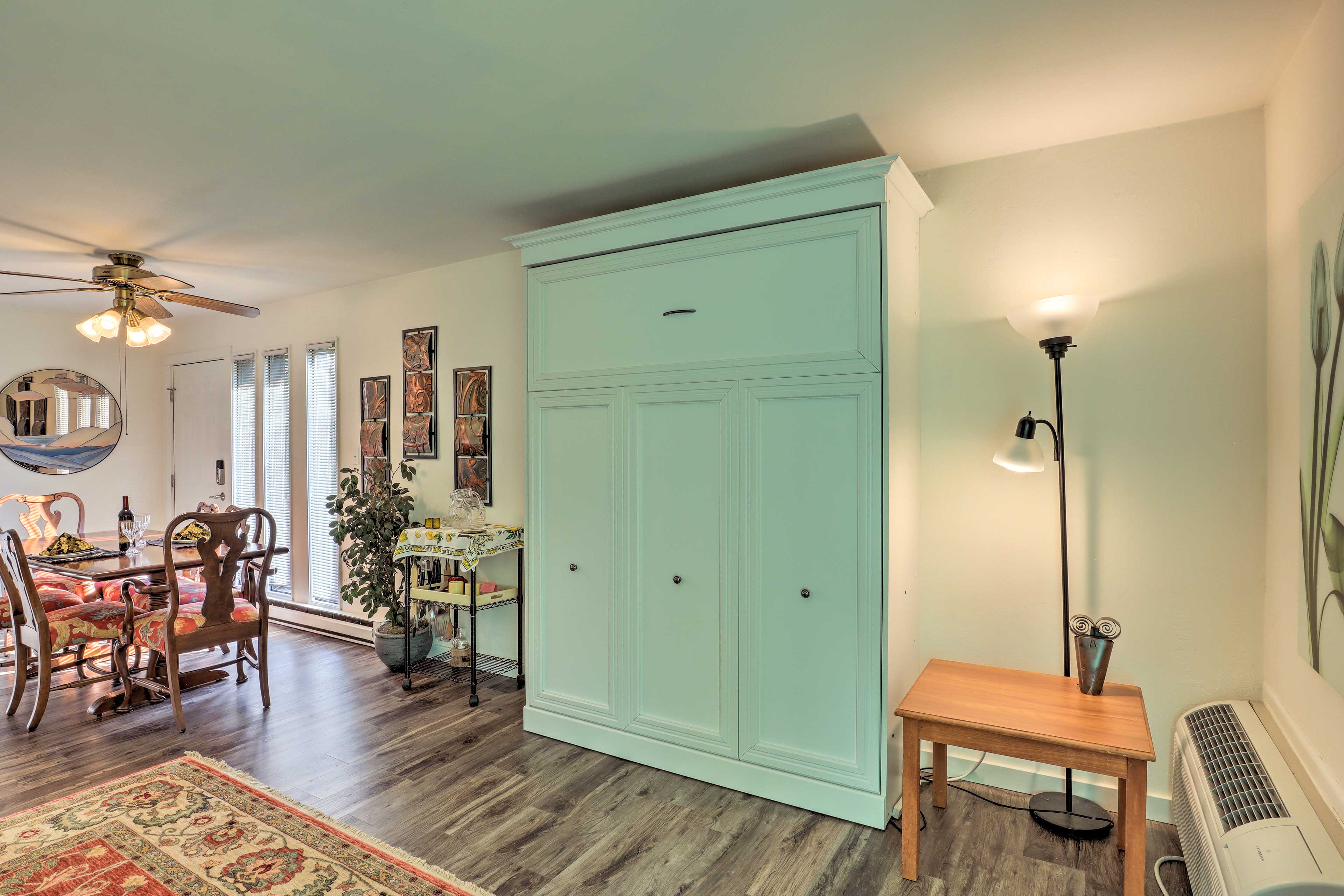 Dining Area | Queen Murphy Bed