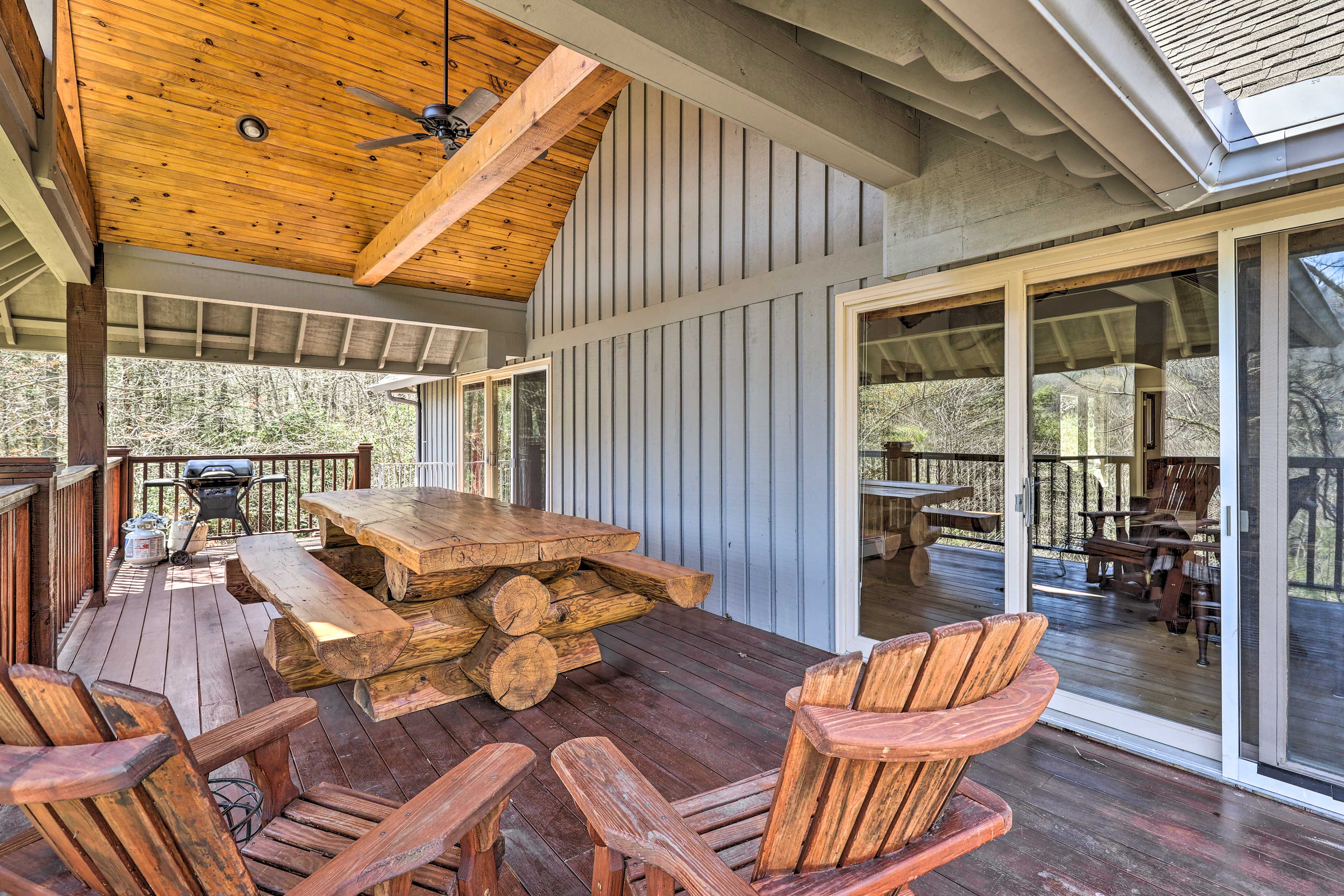 Covered Deck | Gas Grill | Unobstructed Grandfather Mountain Views