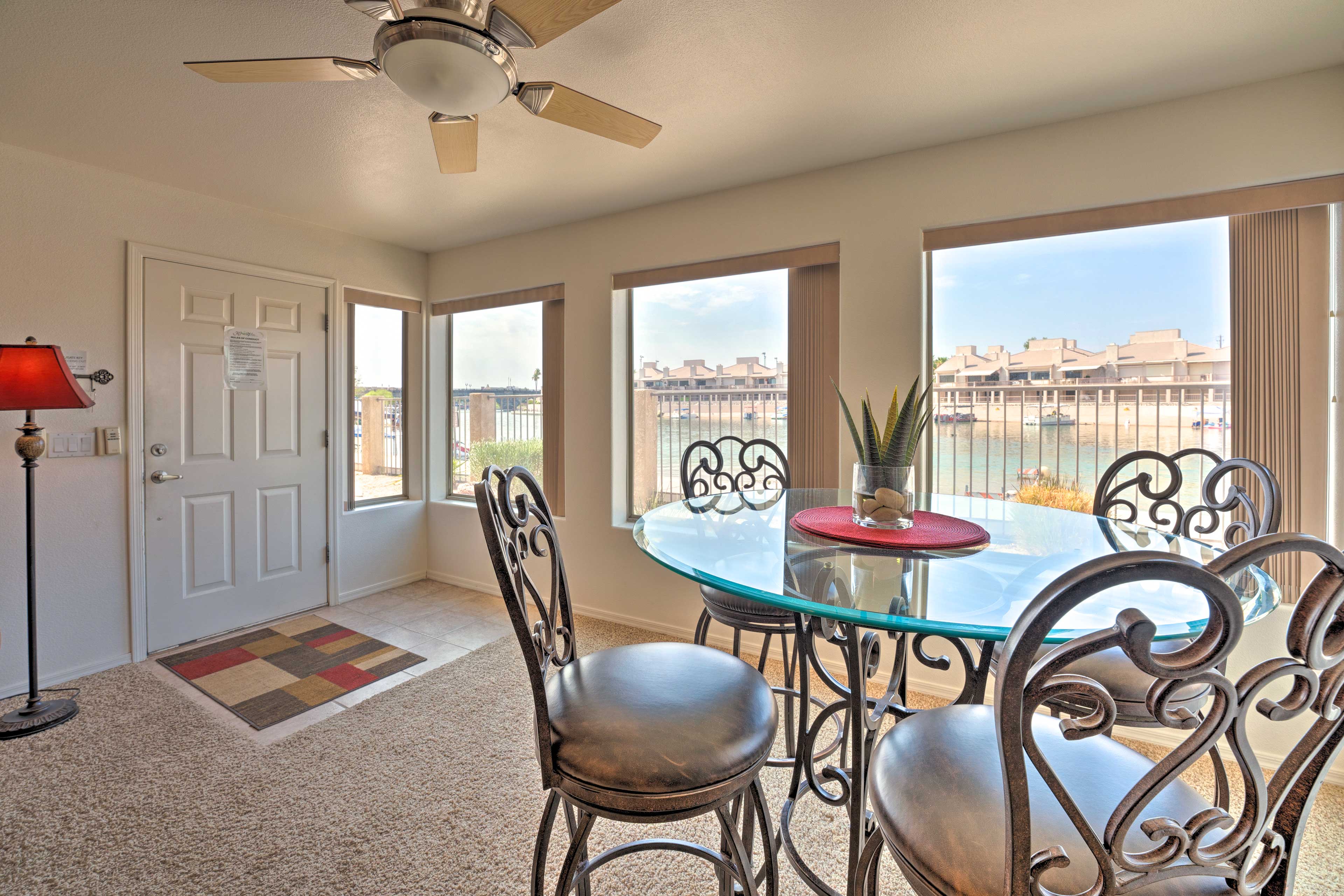 Dining Area | Waterfront Views