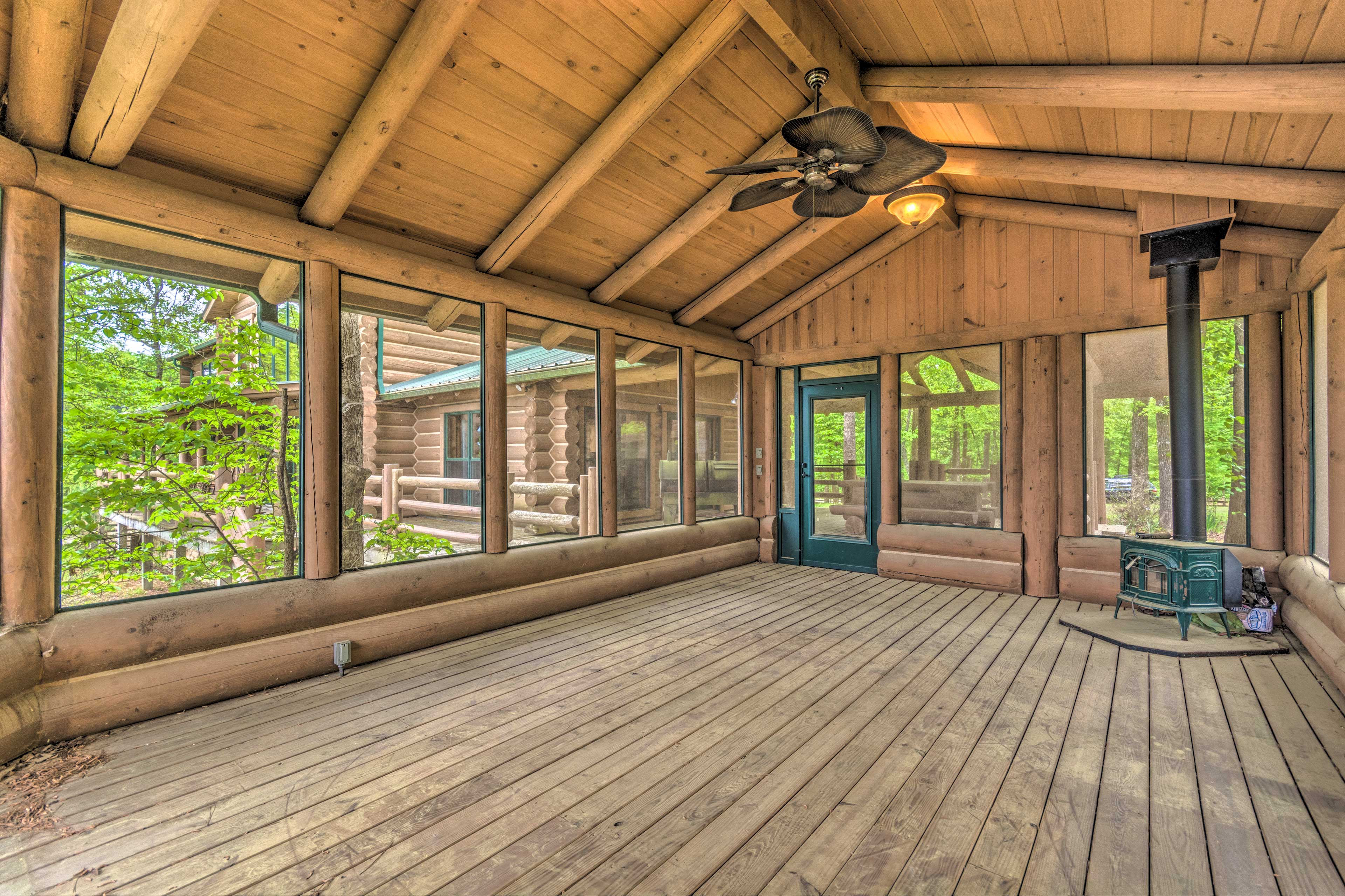 Screened Porch | Wood-Burning Stove