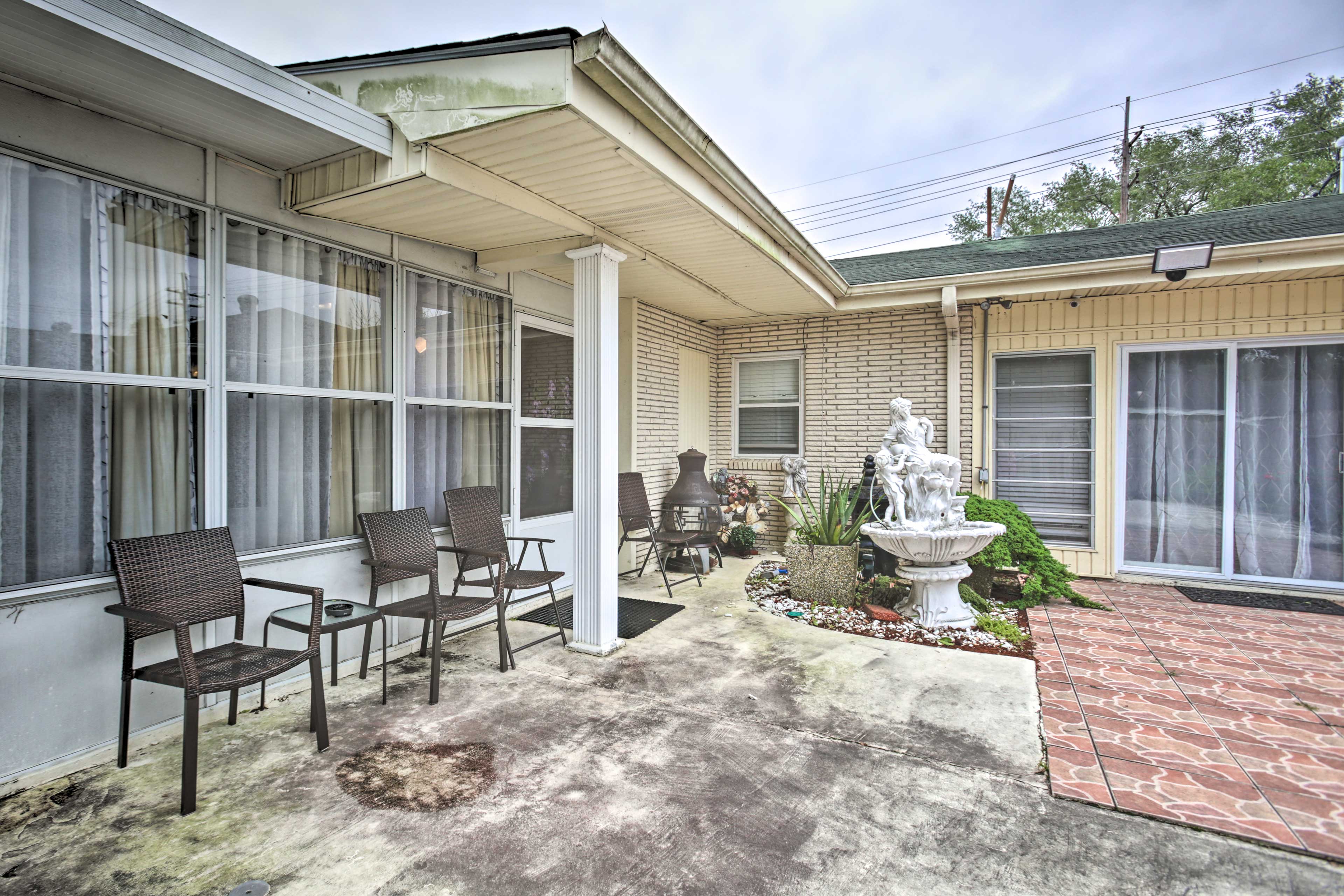 Backyard Patio | Fenced-In Yard