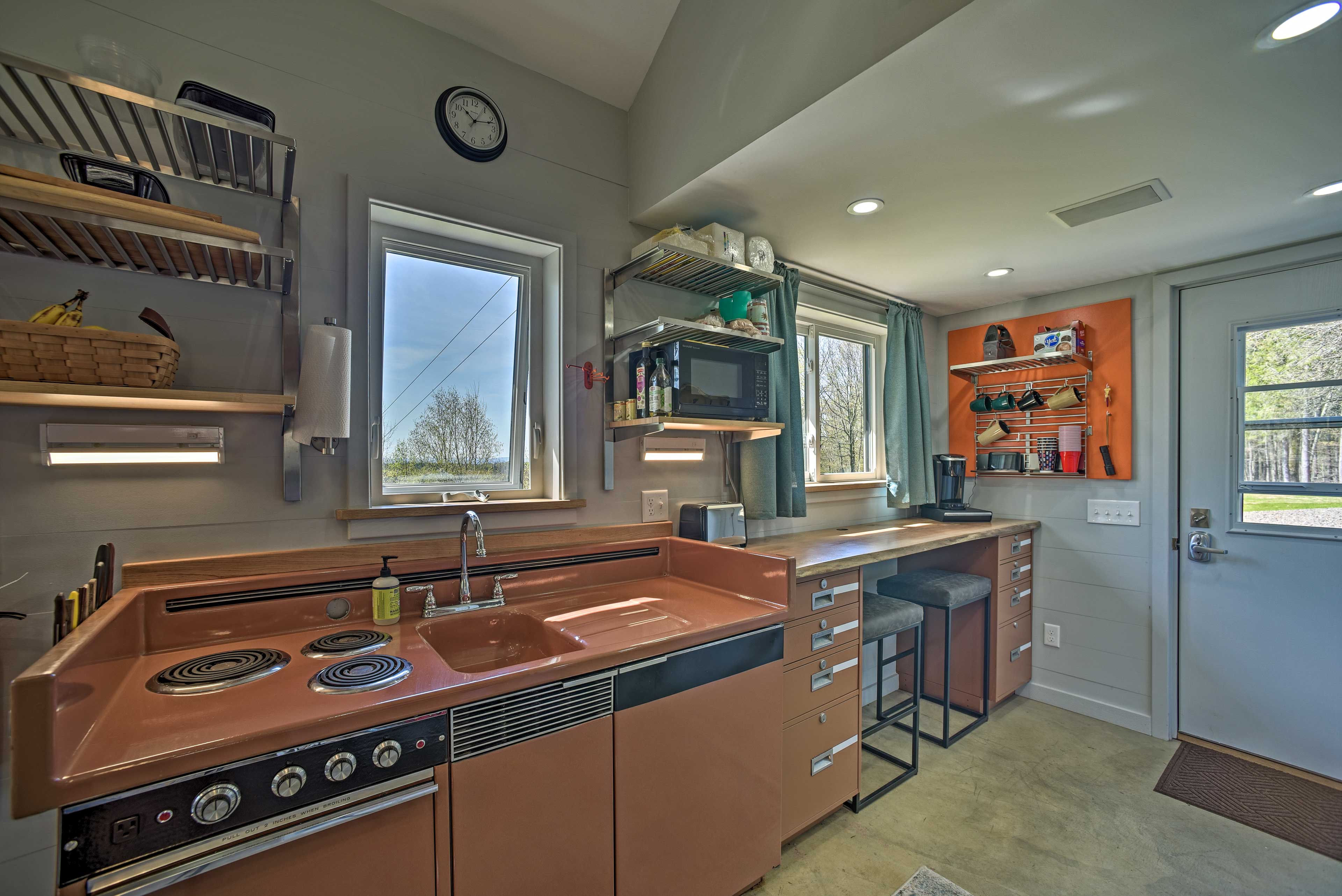 Interior | Stove | Under-Counter Refrigerator | Toaster