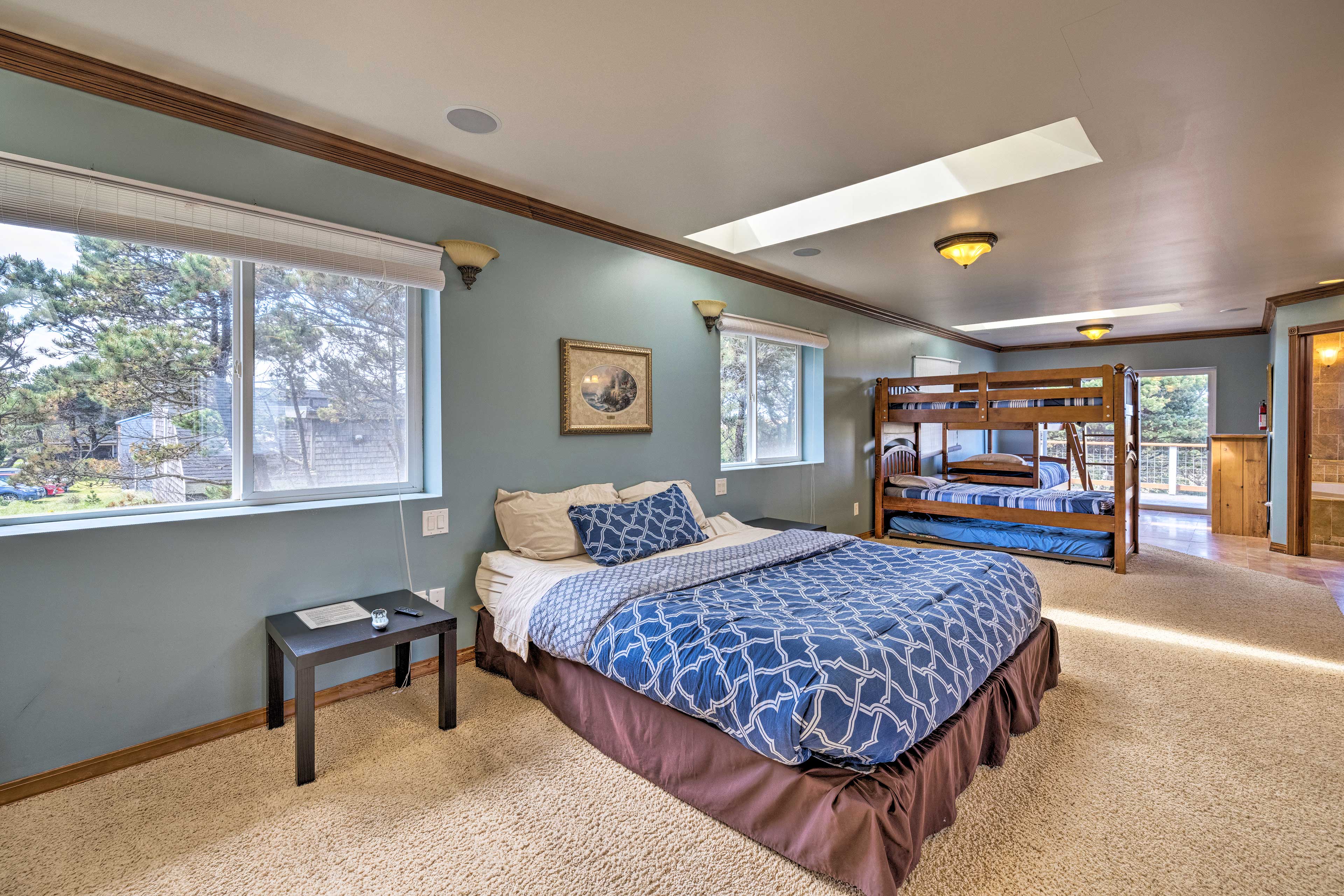 Bedroom 1 | 2nd Floor | King Bed | 2 Twin Bunk Beds | Twin Trundle Bed