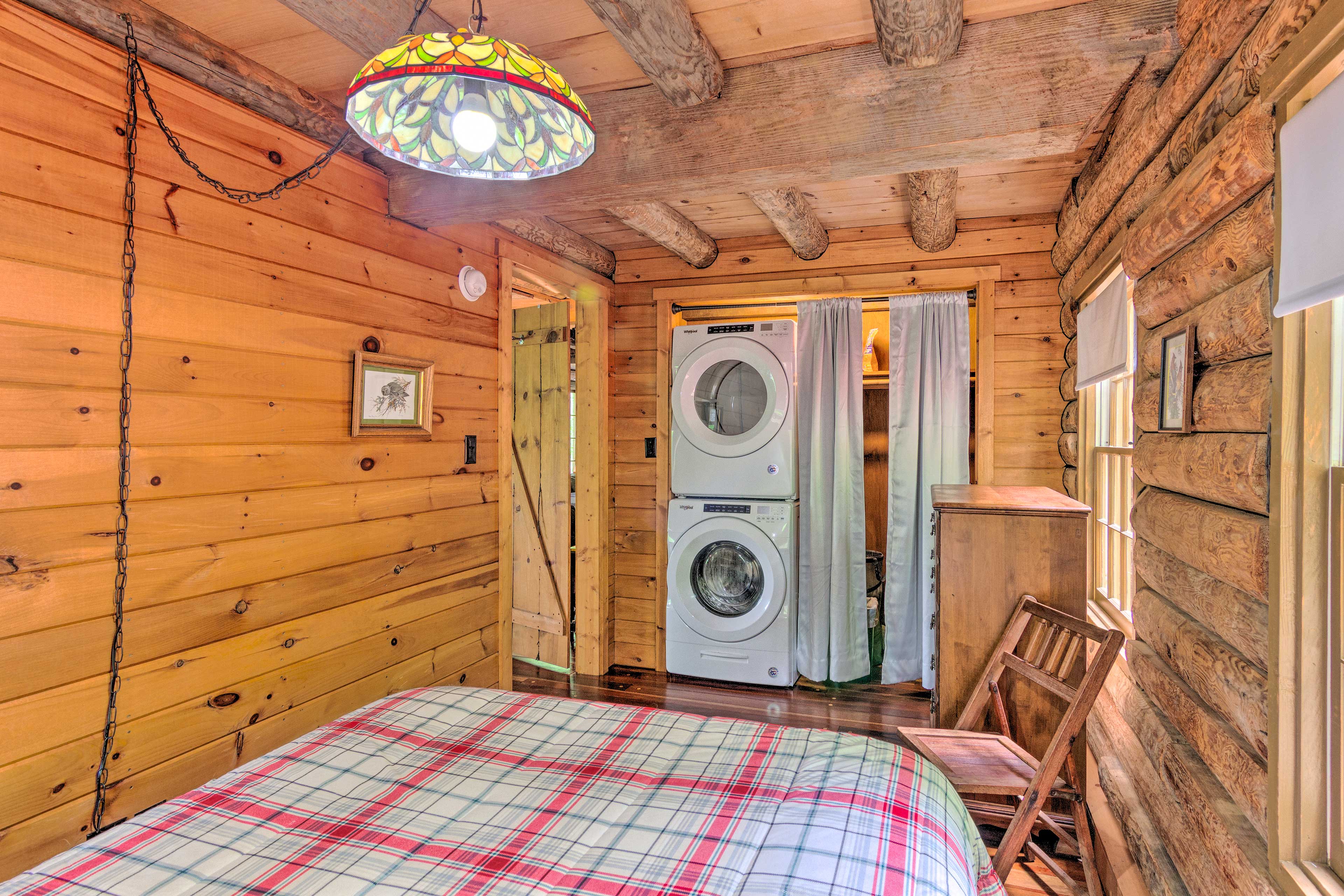 Bedroom 3 | Stacked Laundry Machines