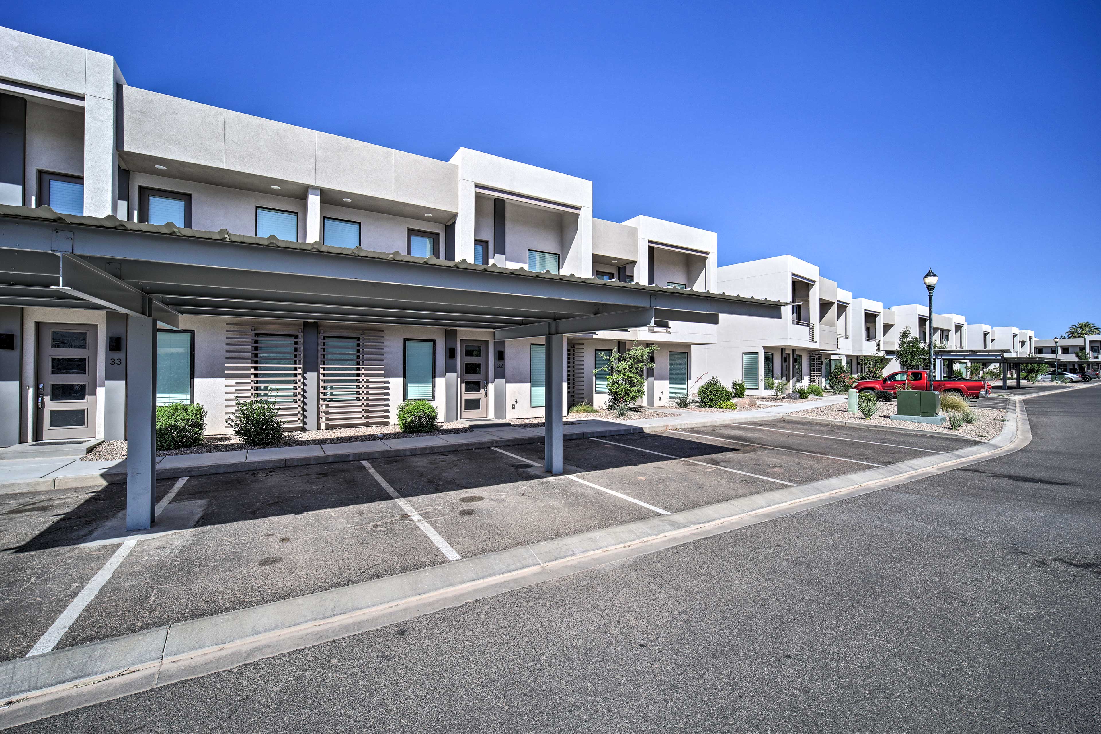 Townhome Exterior | Keyless Entry