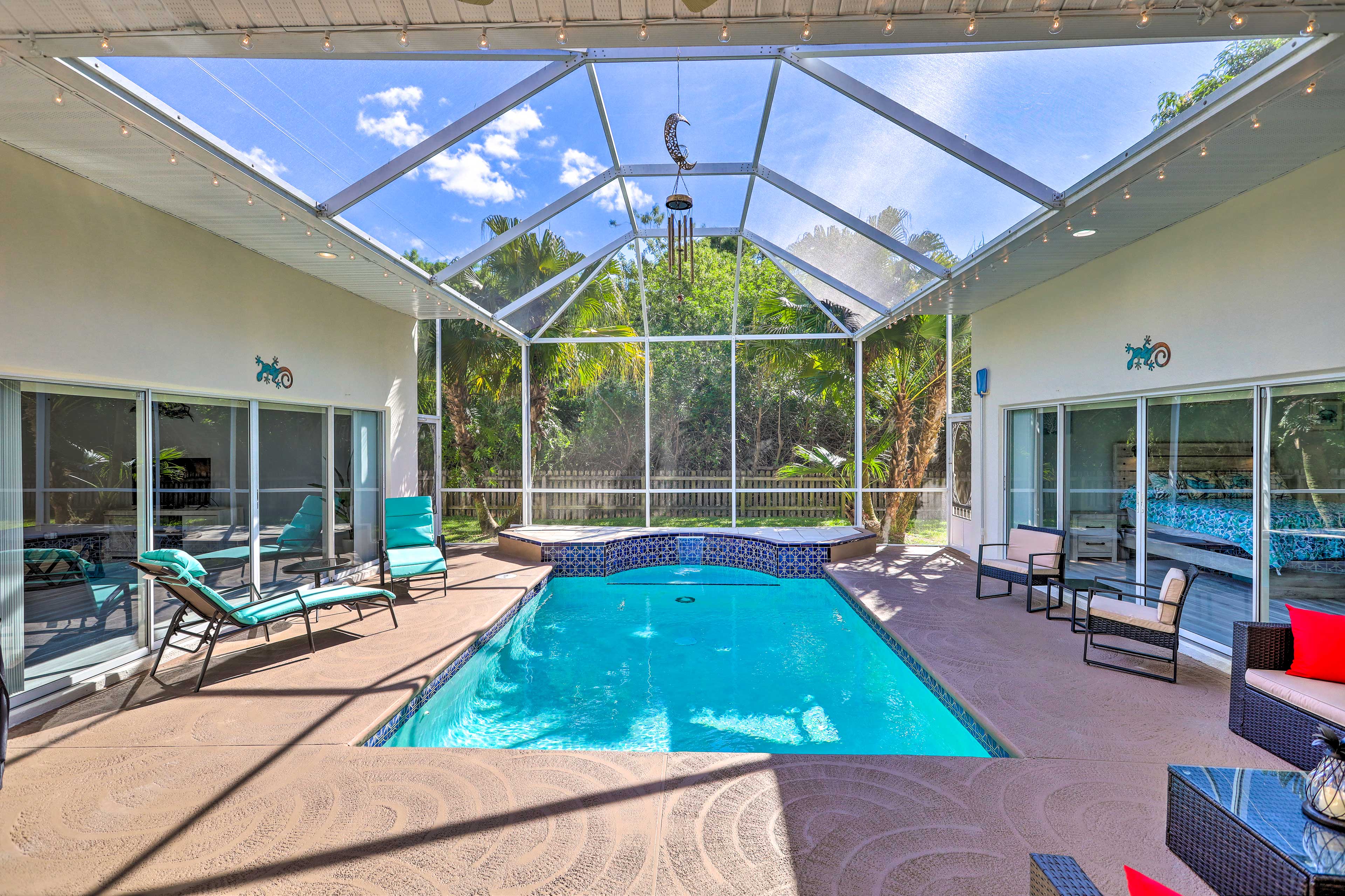 Private Lanai | Saltwater Pool (Heated) | Lounge Chairs