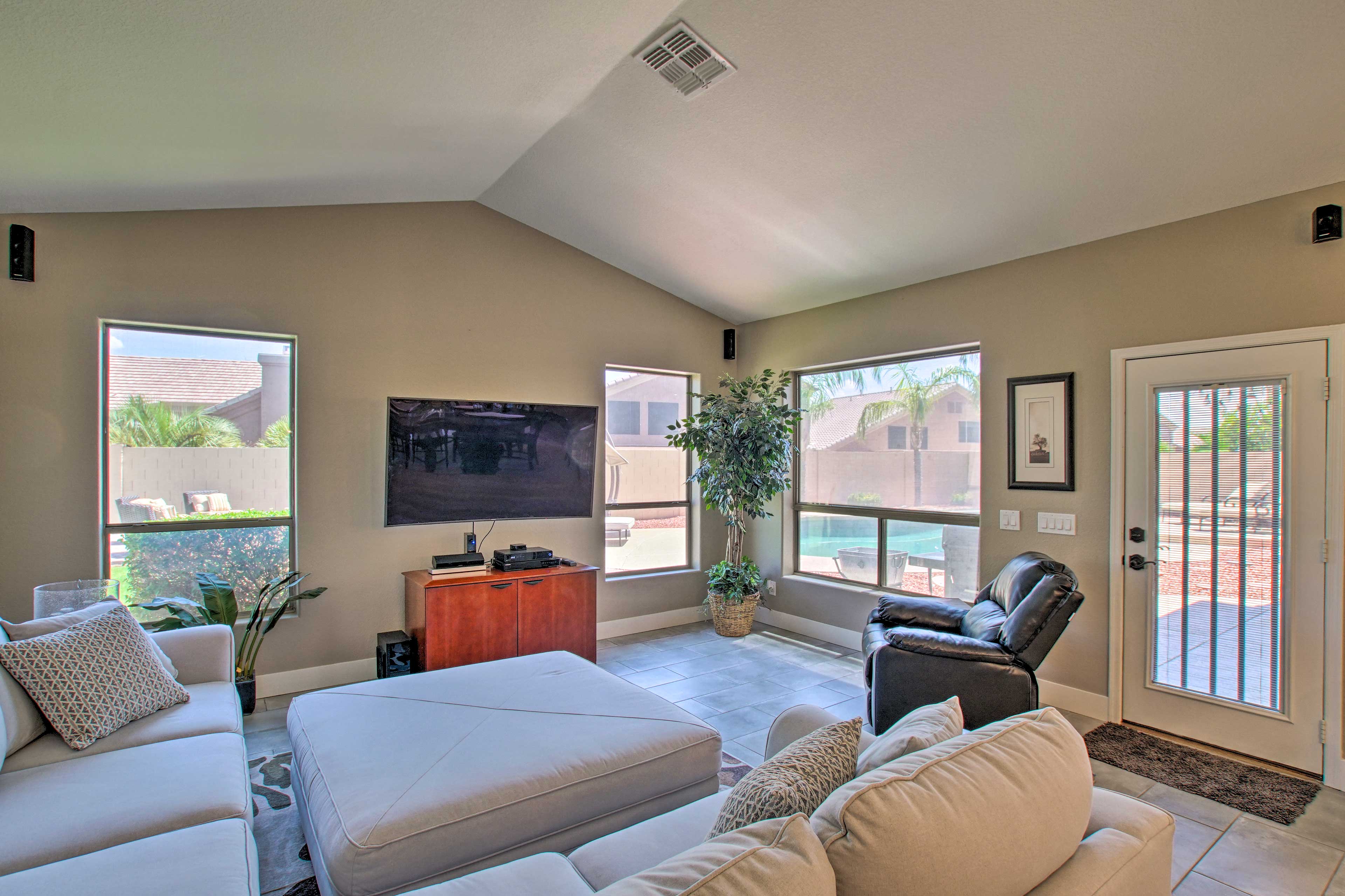 Living Room | Open Layout | Ceiling Fans