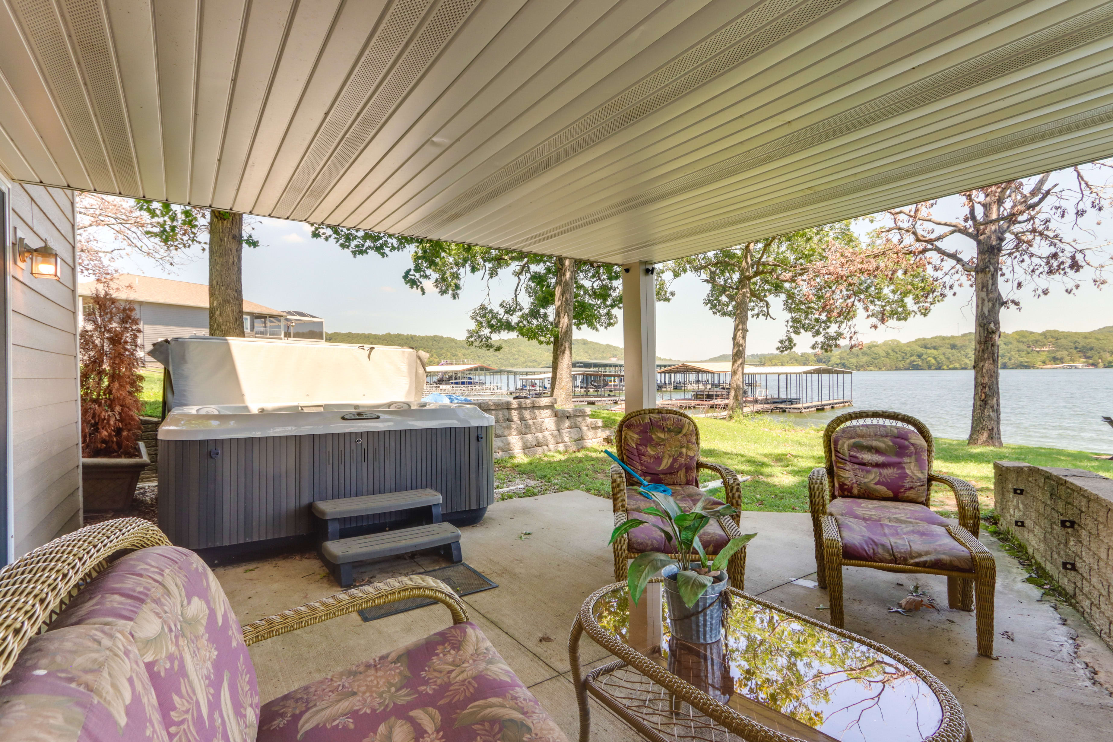 Lower Patio | Private Hot Tub