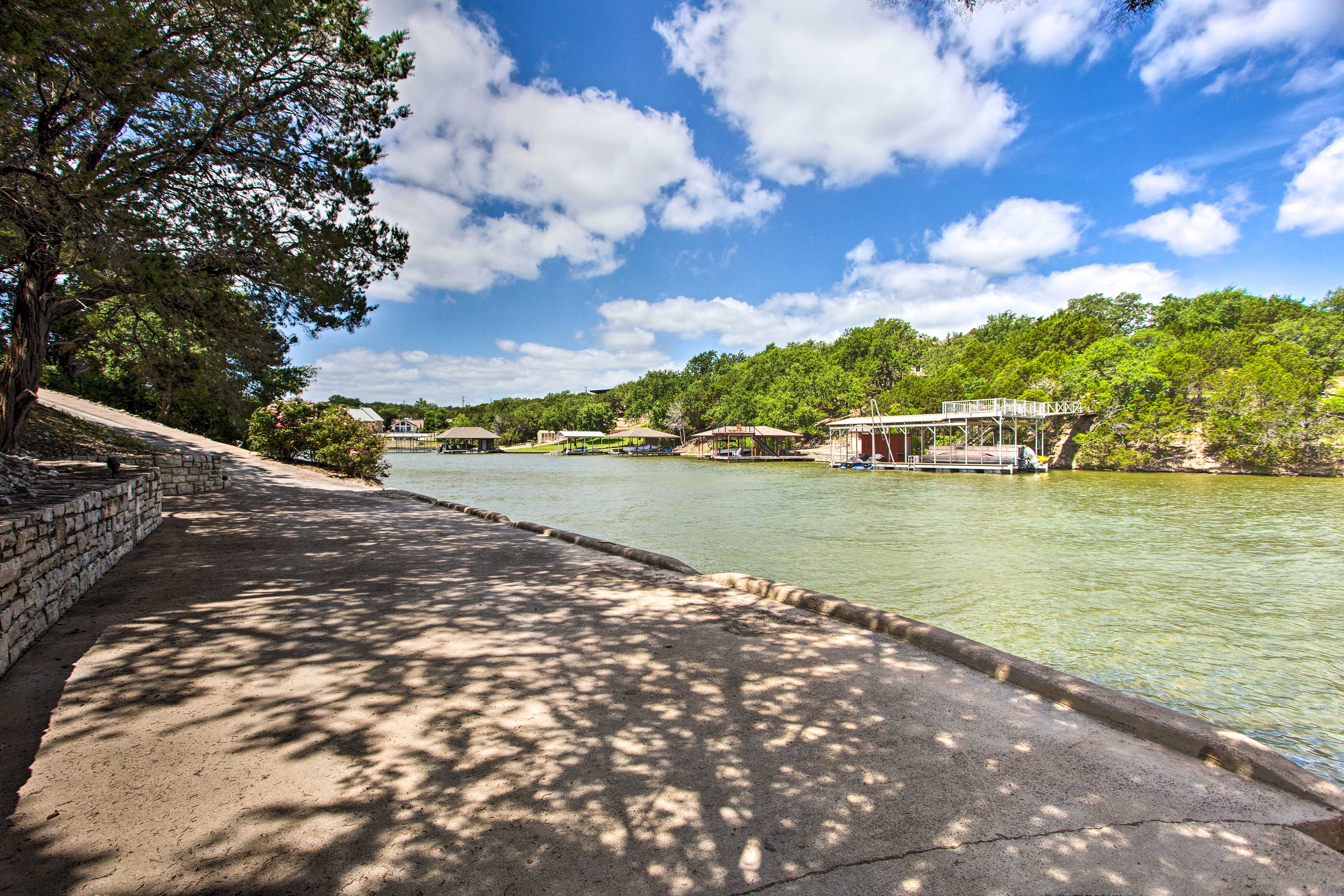 Walkway | Private Boat Dock | Steep Stairs Required