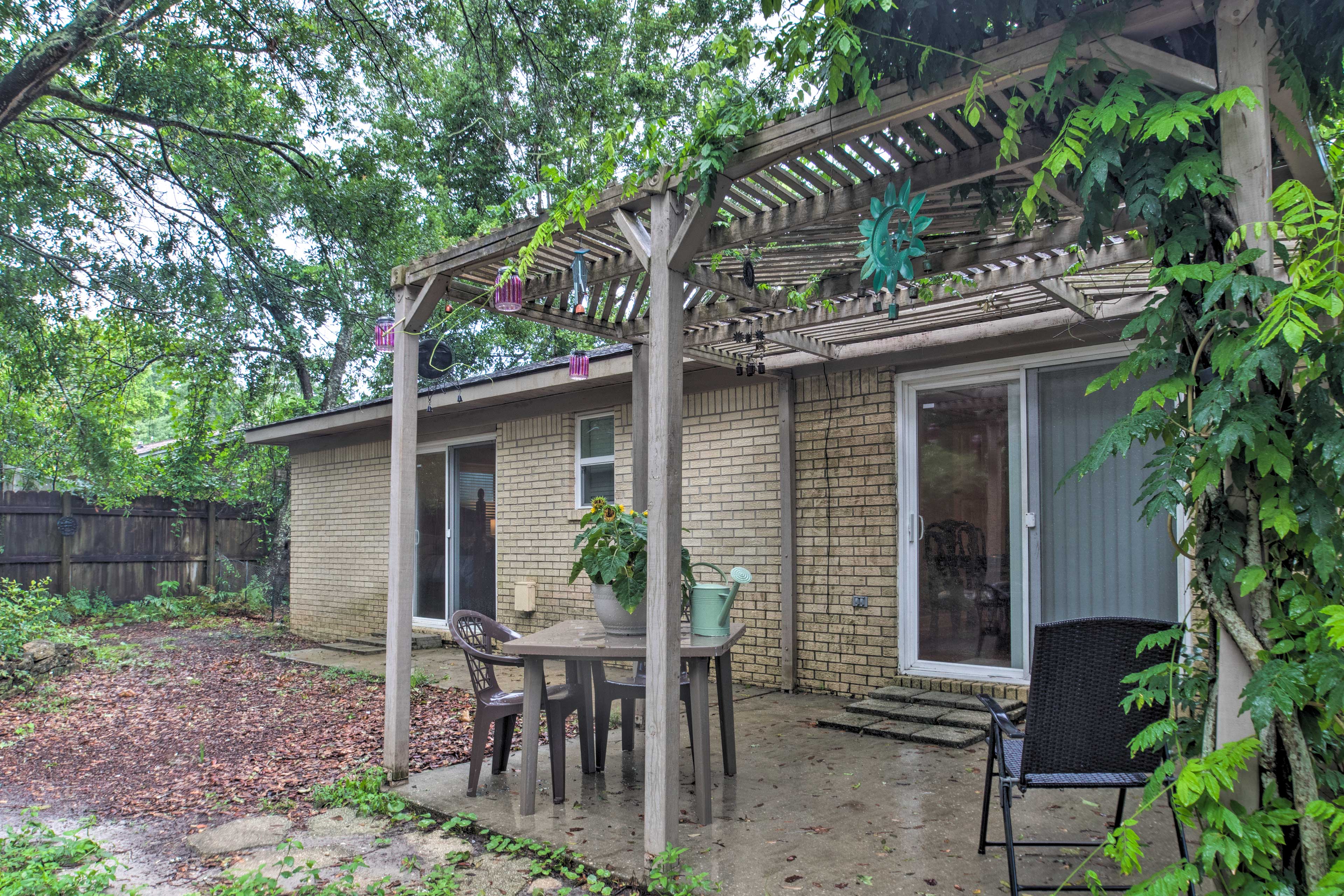 Patio | 3 Stairs Required For Backyard Access