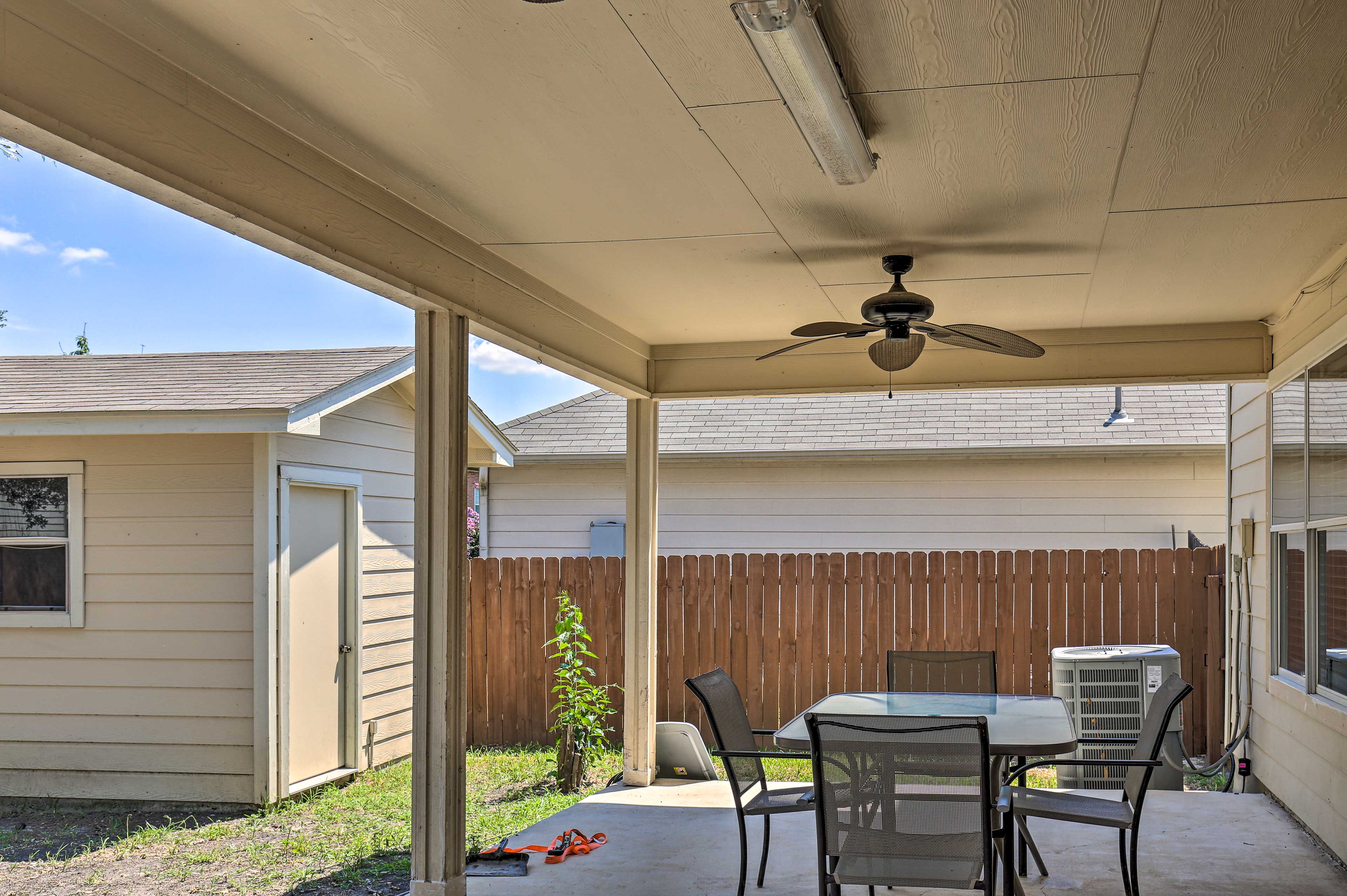 Covered Private Patio | 2 Ring Doorbells (1 on each Entrance)