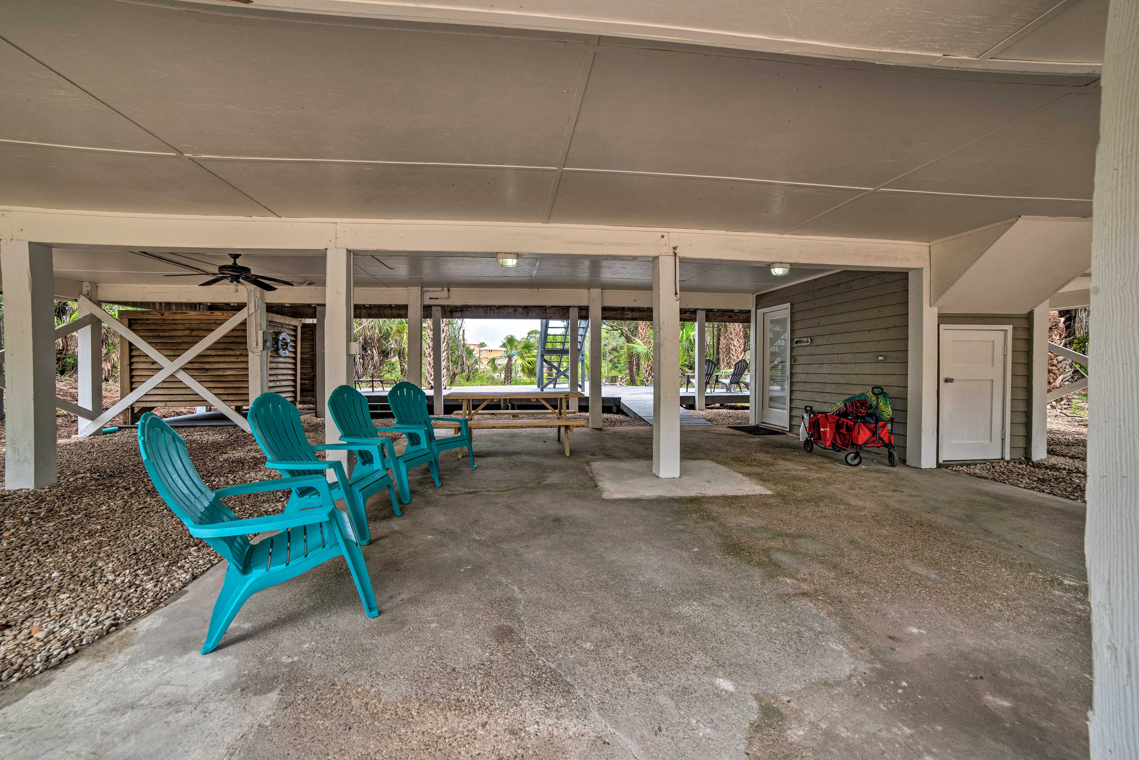 Covered Outdoor Area | Community Fitness Center