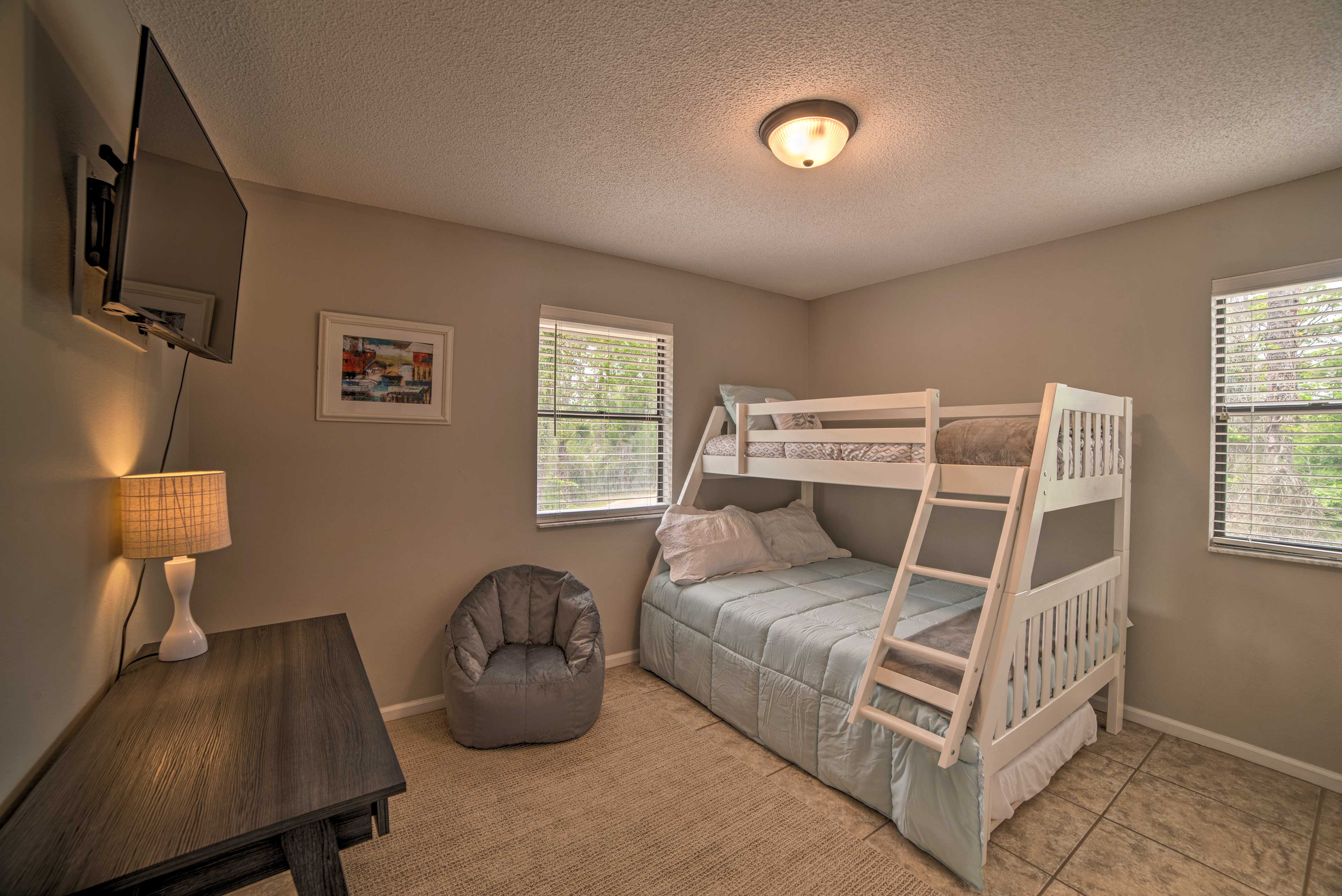 Bedroom 3 | Twin/Full Bunk Bed w/ Twin Trundle Bed | Central A/C